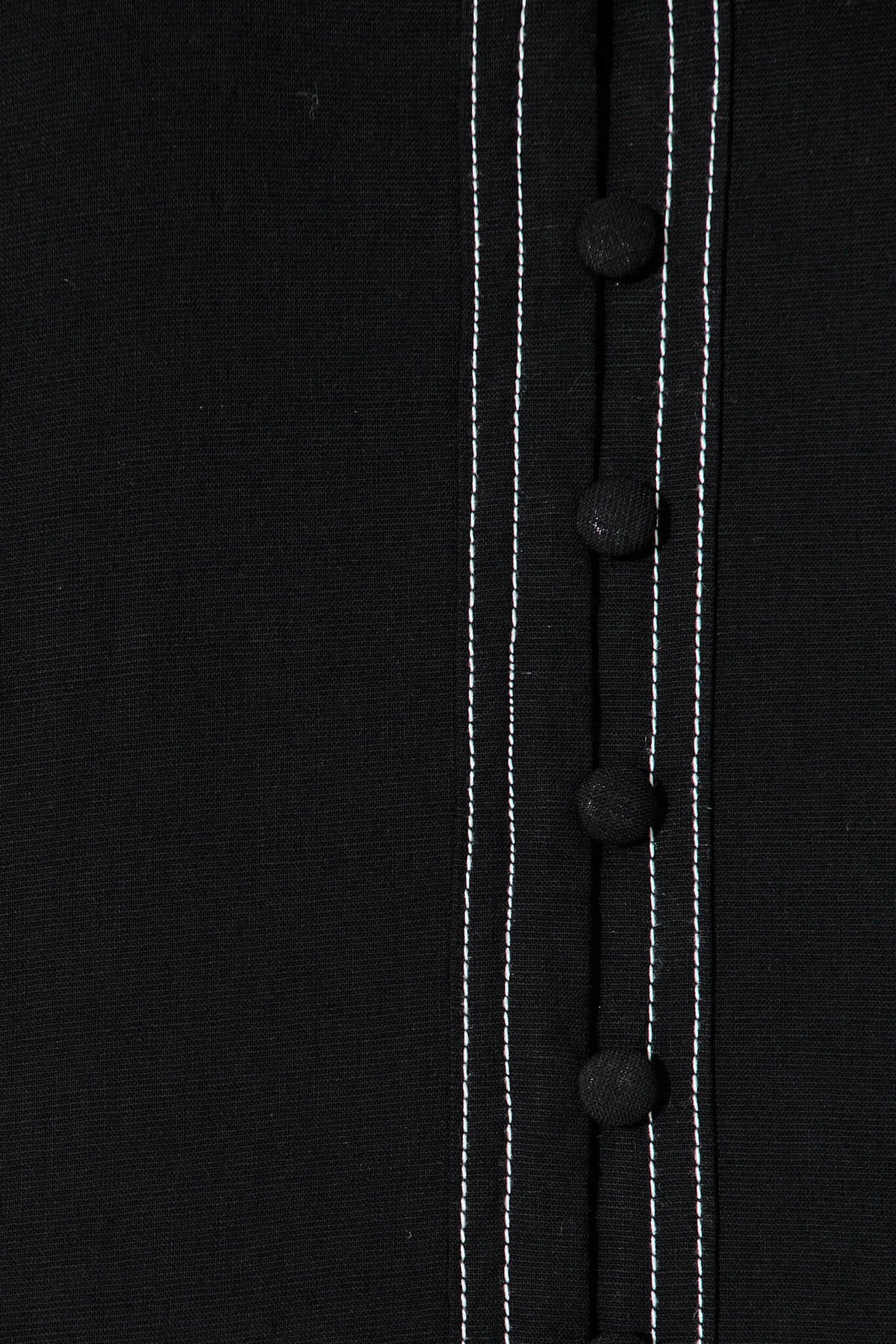 Black Cotton Blend Fab Shirt