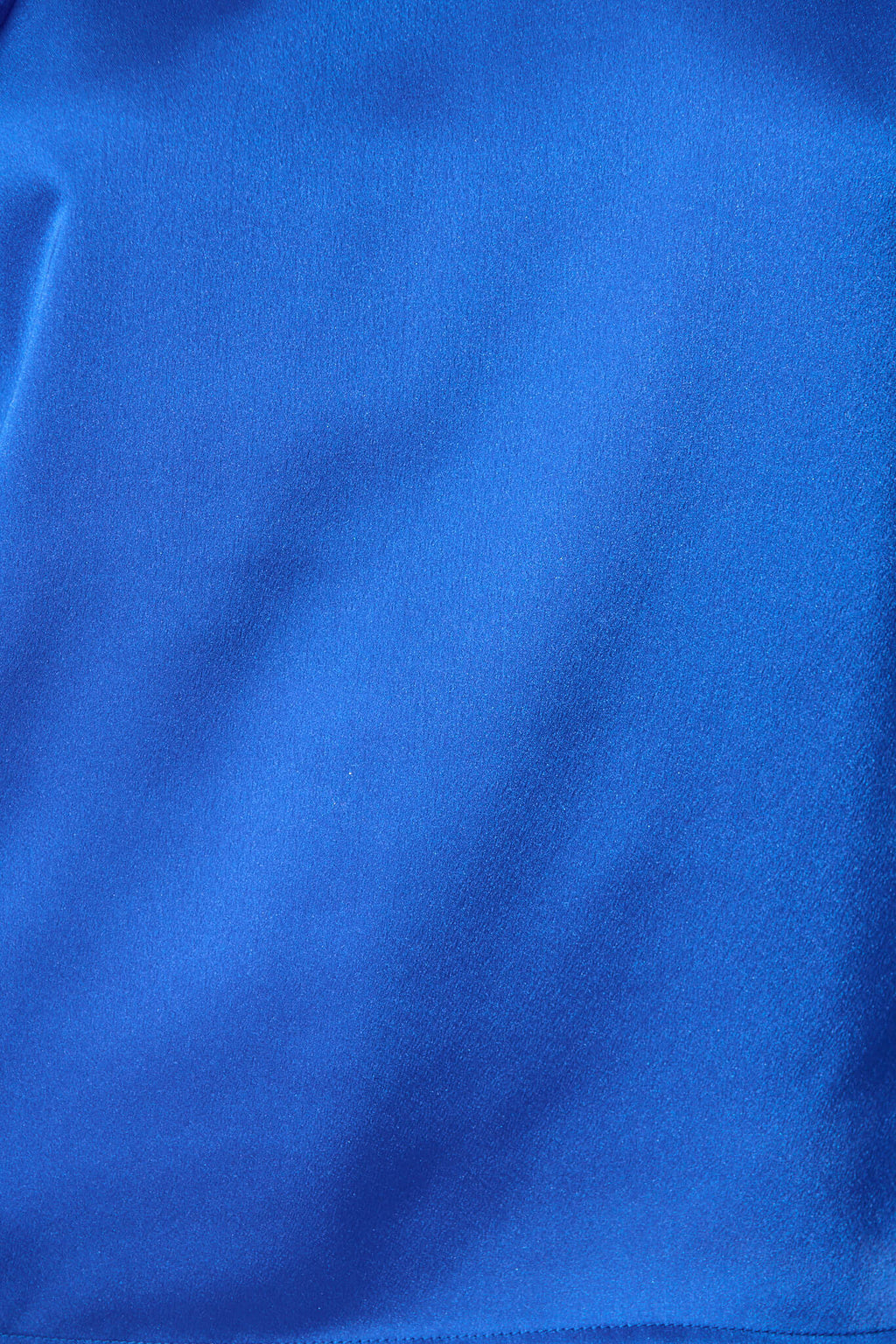 Cobalt Blue Satin Blouse: Tasmyn Top