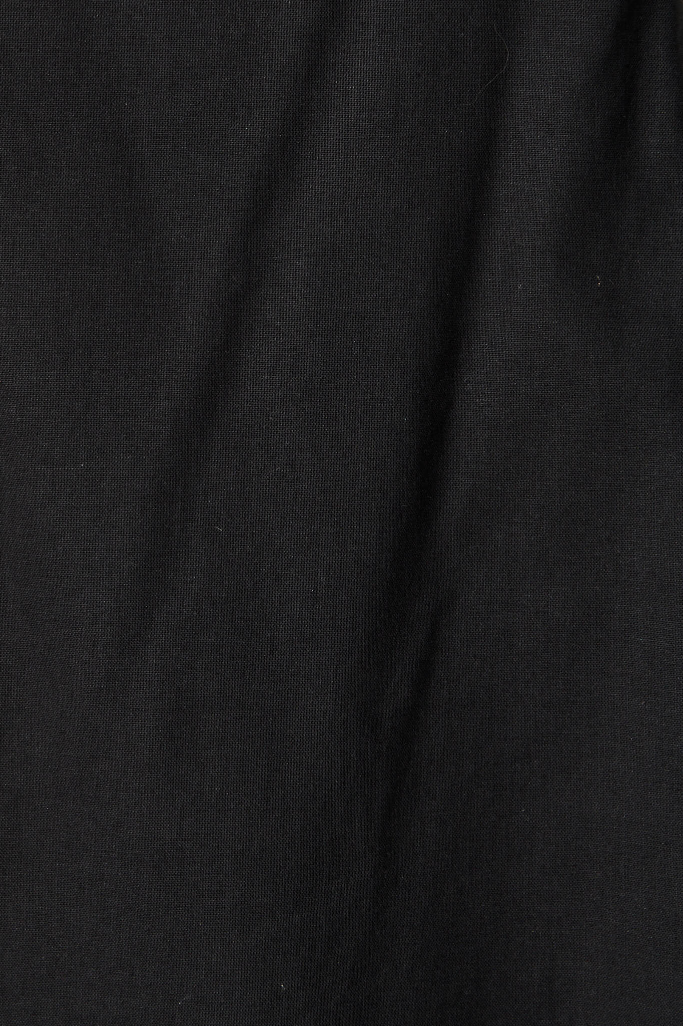 Black Cotton Linen Kaycie Blouse