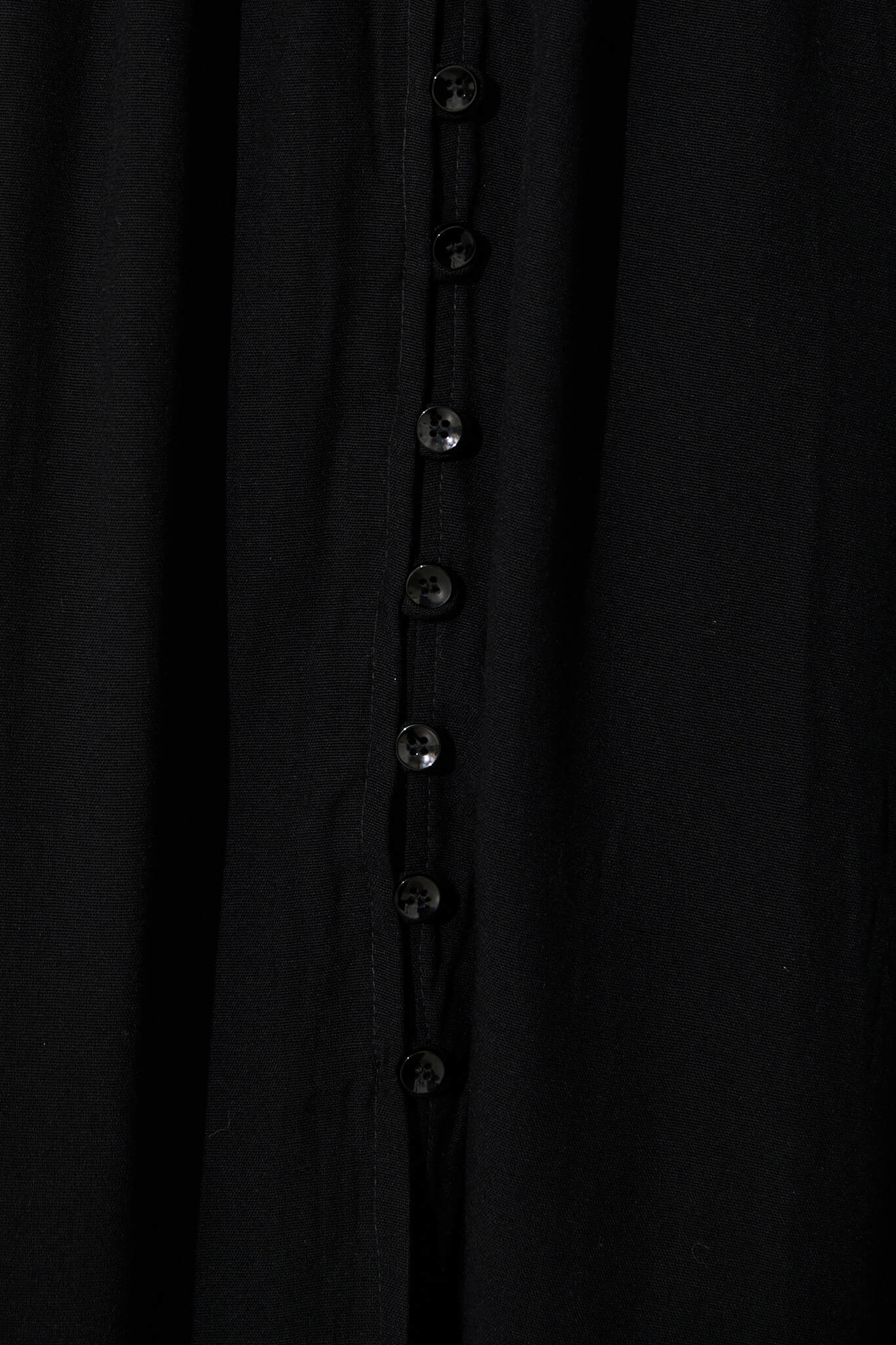 Black Linen Cotton Midi Dress - Ryland