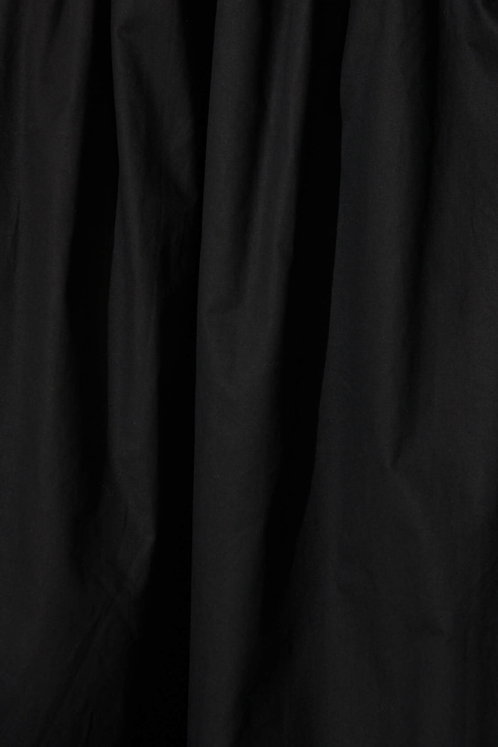 Chic Black Cotton Maxi Skirt