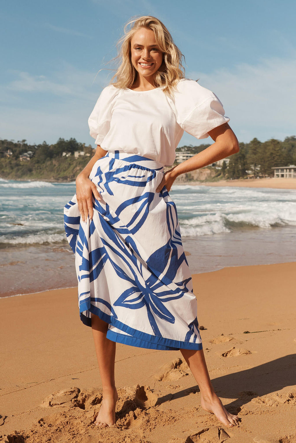 White Cotton Beckett Blouse