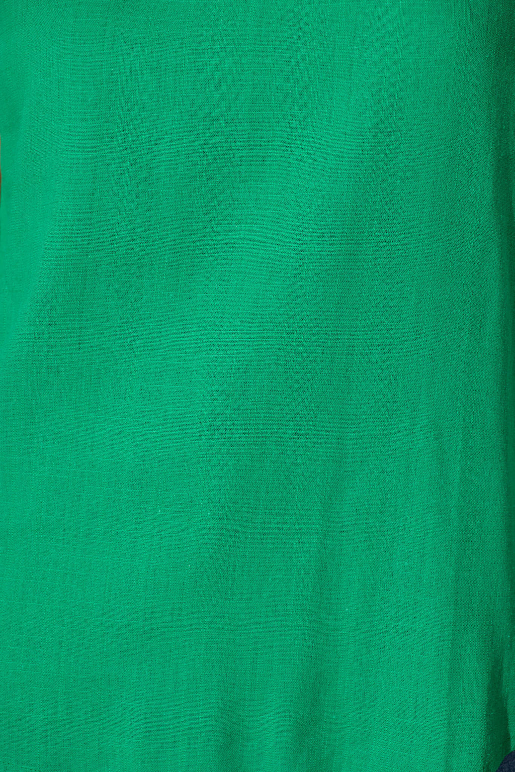 Bright Green Linen Blend Top