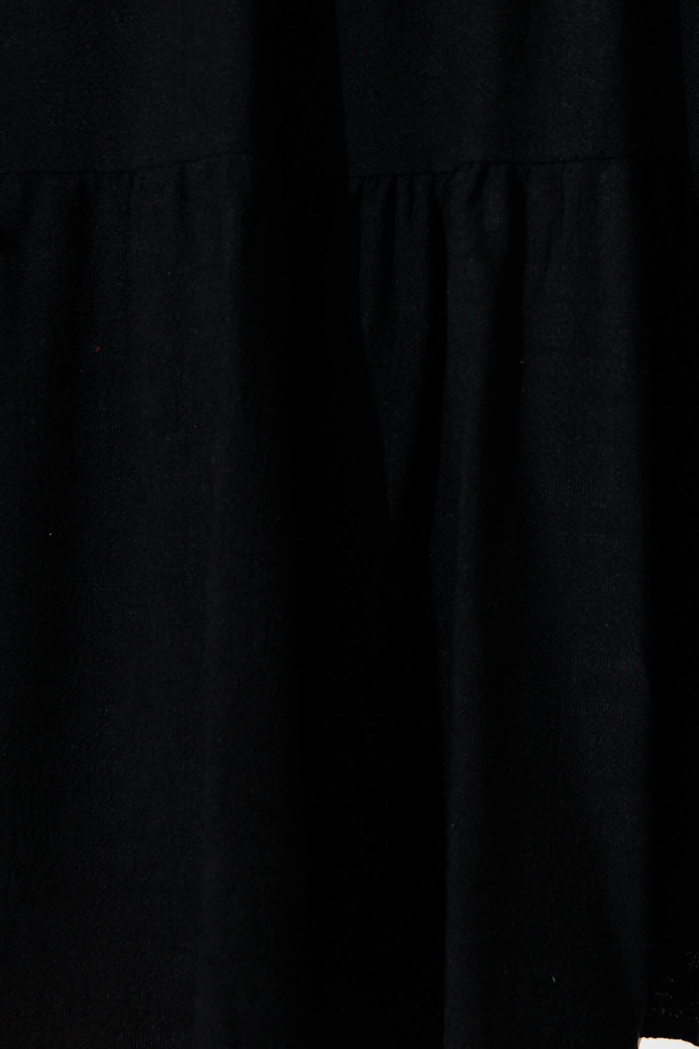 Black Linen Blend Smock Dress from Tahiti