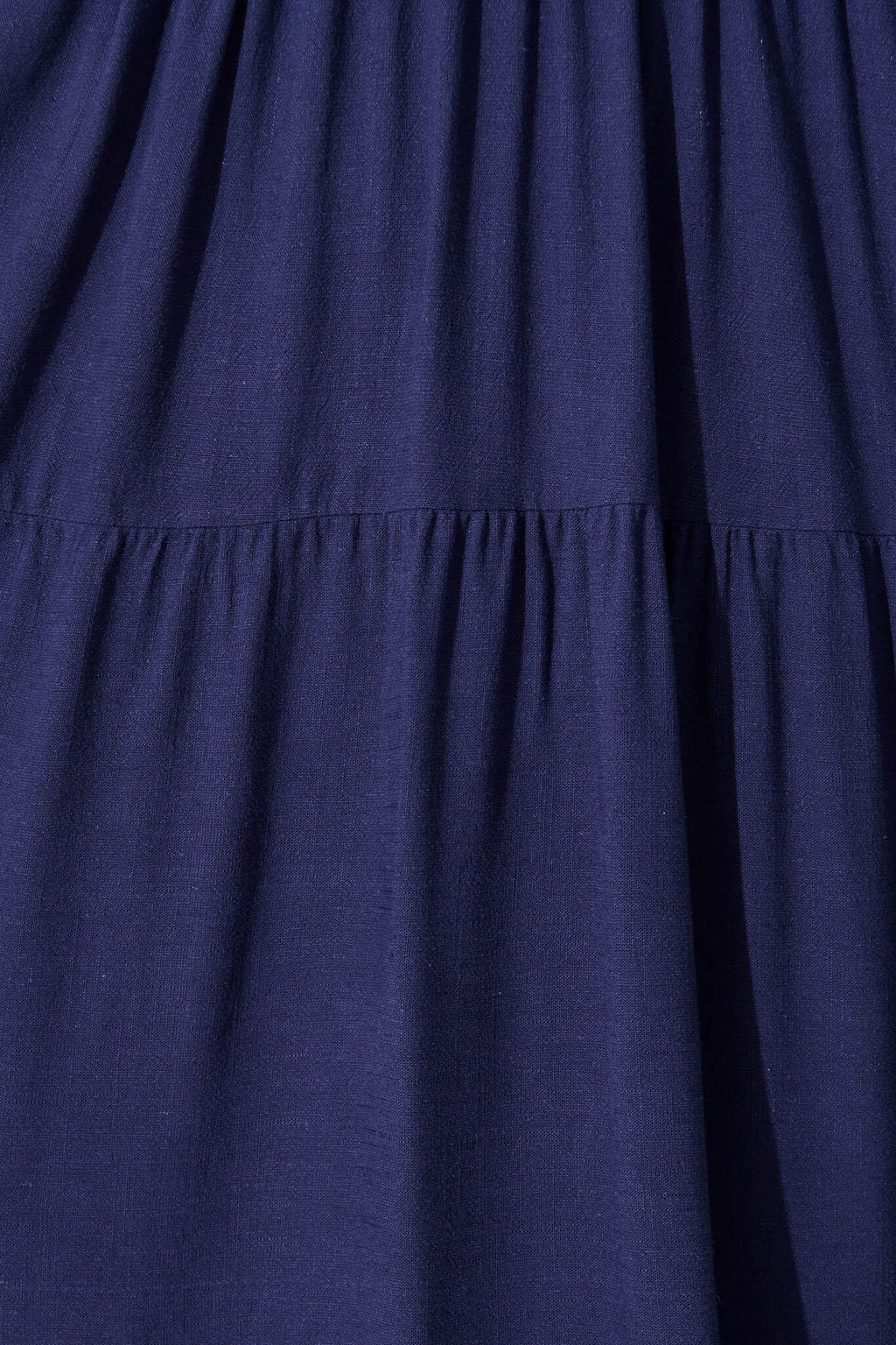 Navy Linen Blend Smock Dress by Kristen