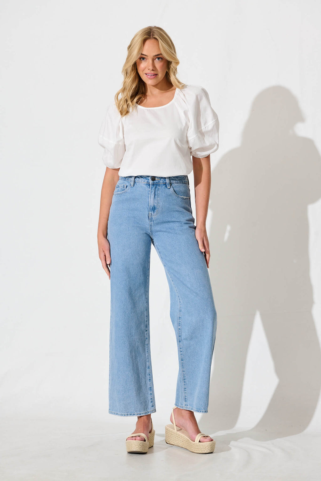 White Cotton Beckett Blouse