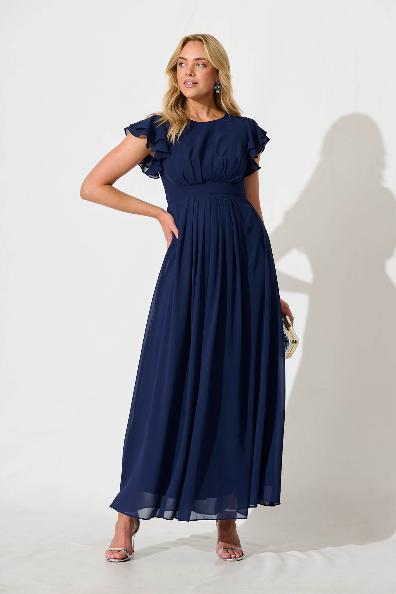 Navy Blue Maxi Dress - Stunning Style