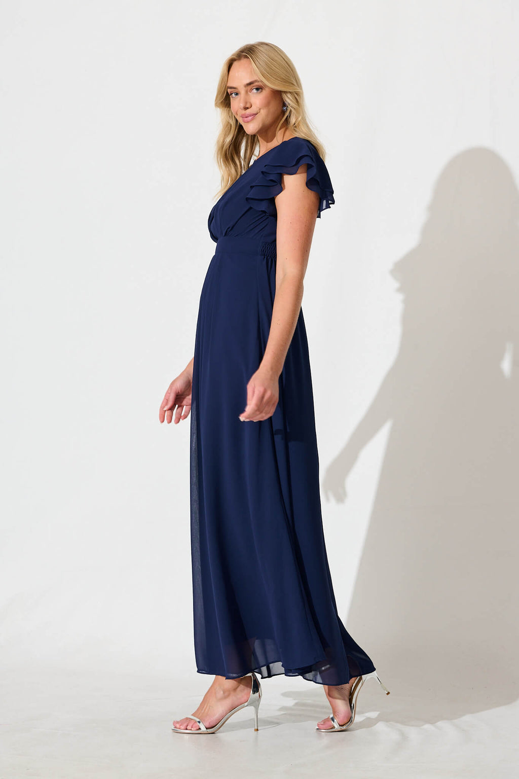 Navy Blue Maxi Dress - Stunning Style