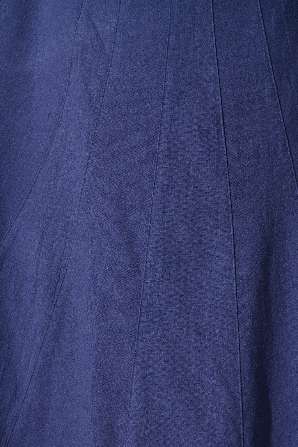 Navy Cotton Midi Dress by Shaima
