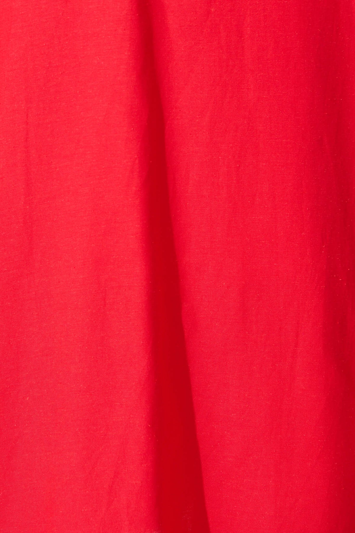 Red Cotton Linen Midi Dress by Nikolena