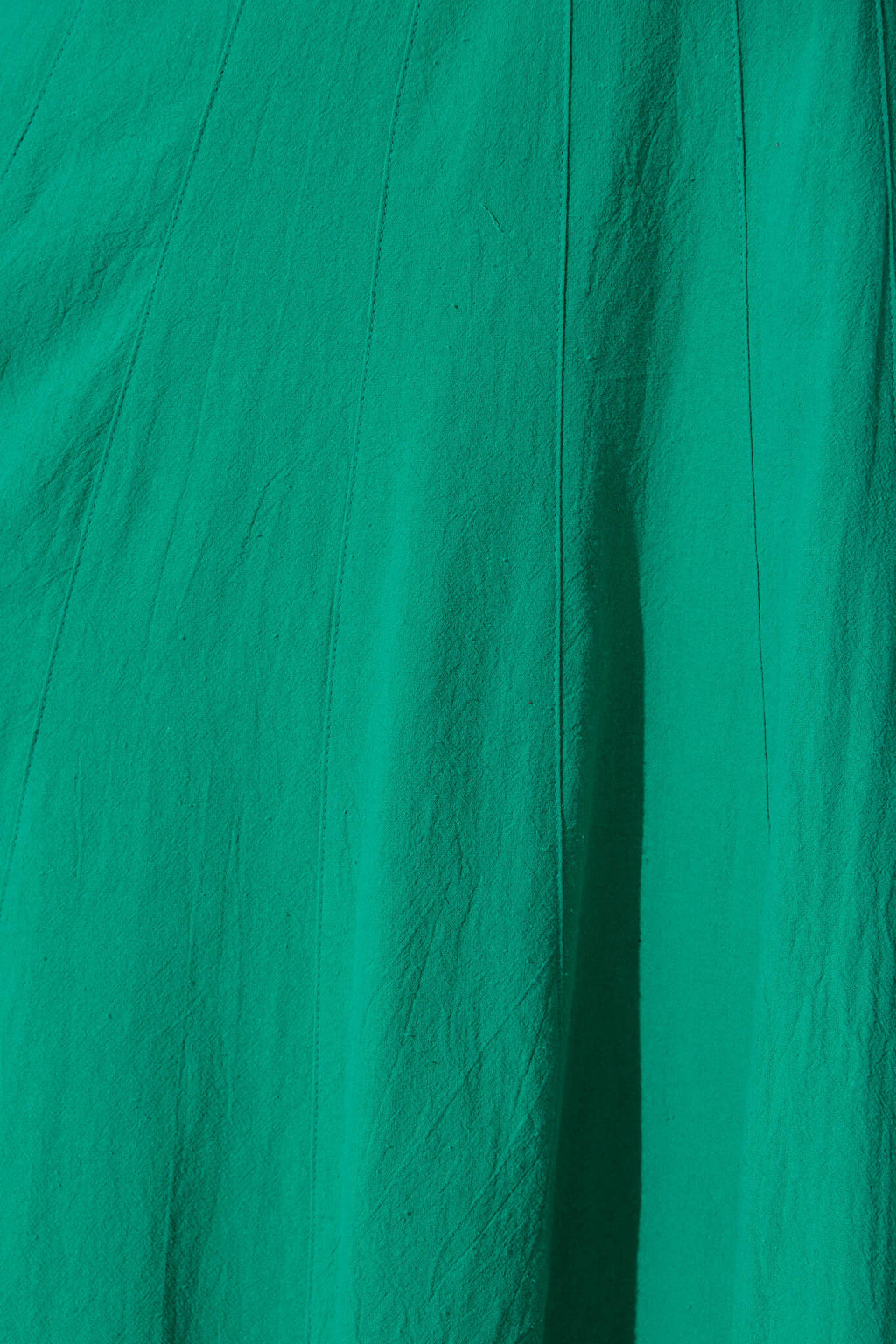 Green Cotton Midi Dress by Shaima