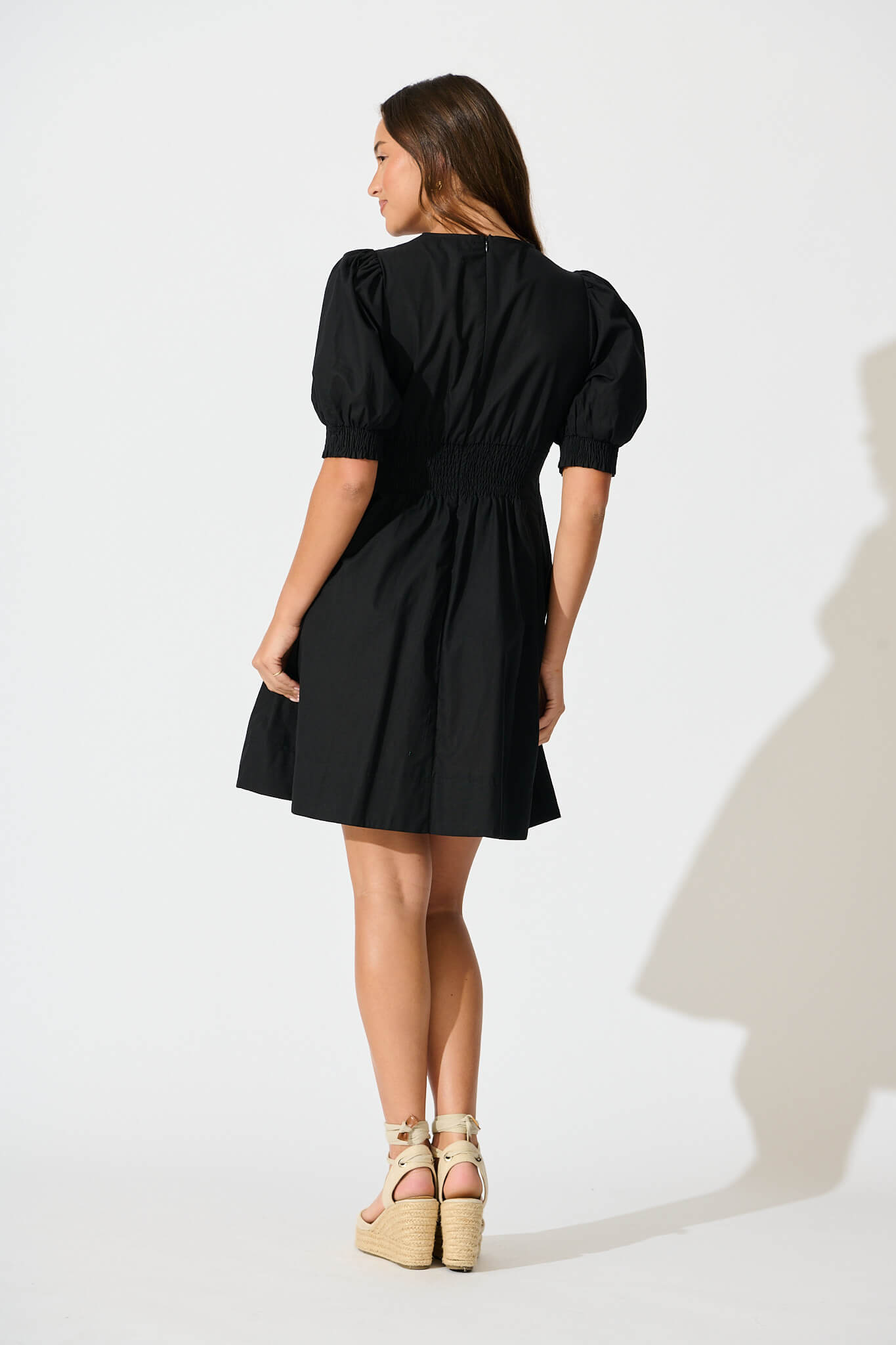 Black Cotton Hazel Dress