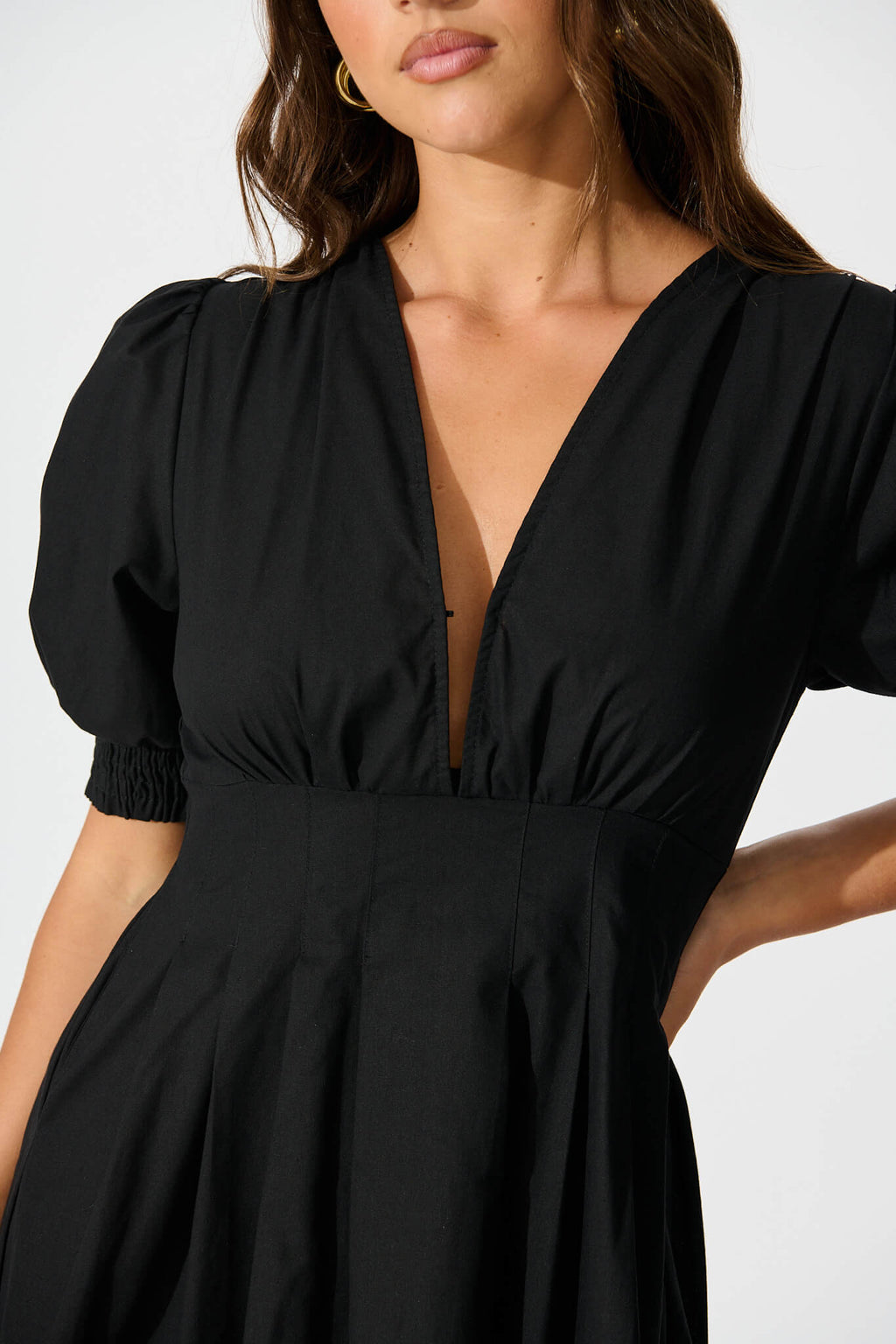 Black Cotton Hazel Dress