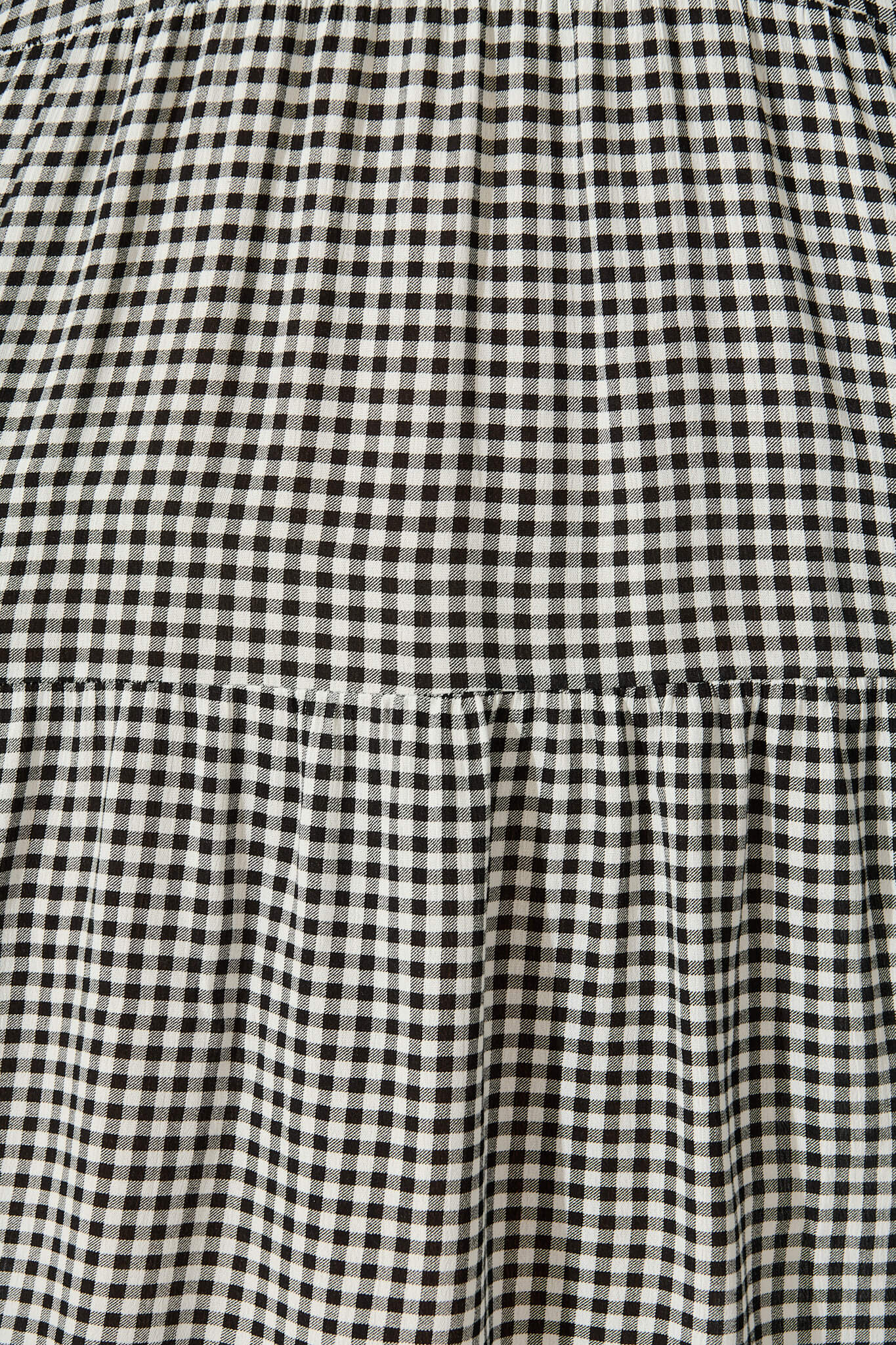 Black Gingham Smock Dress by Neveen