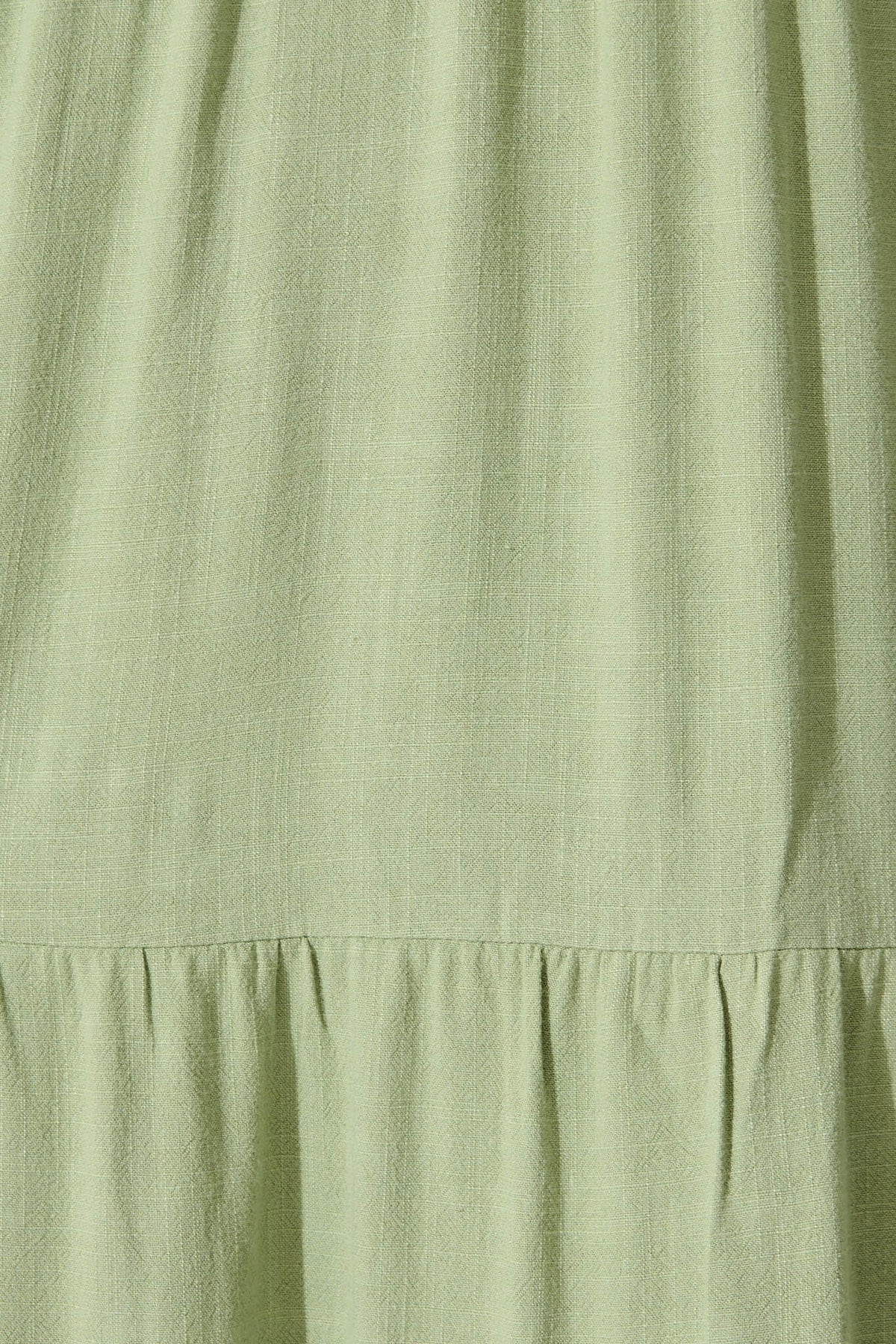 Khaki Linen Maxi Dress by Estefani
