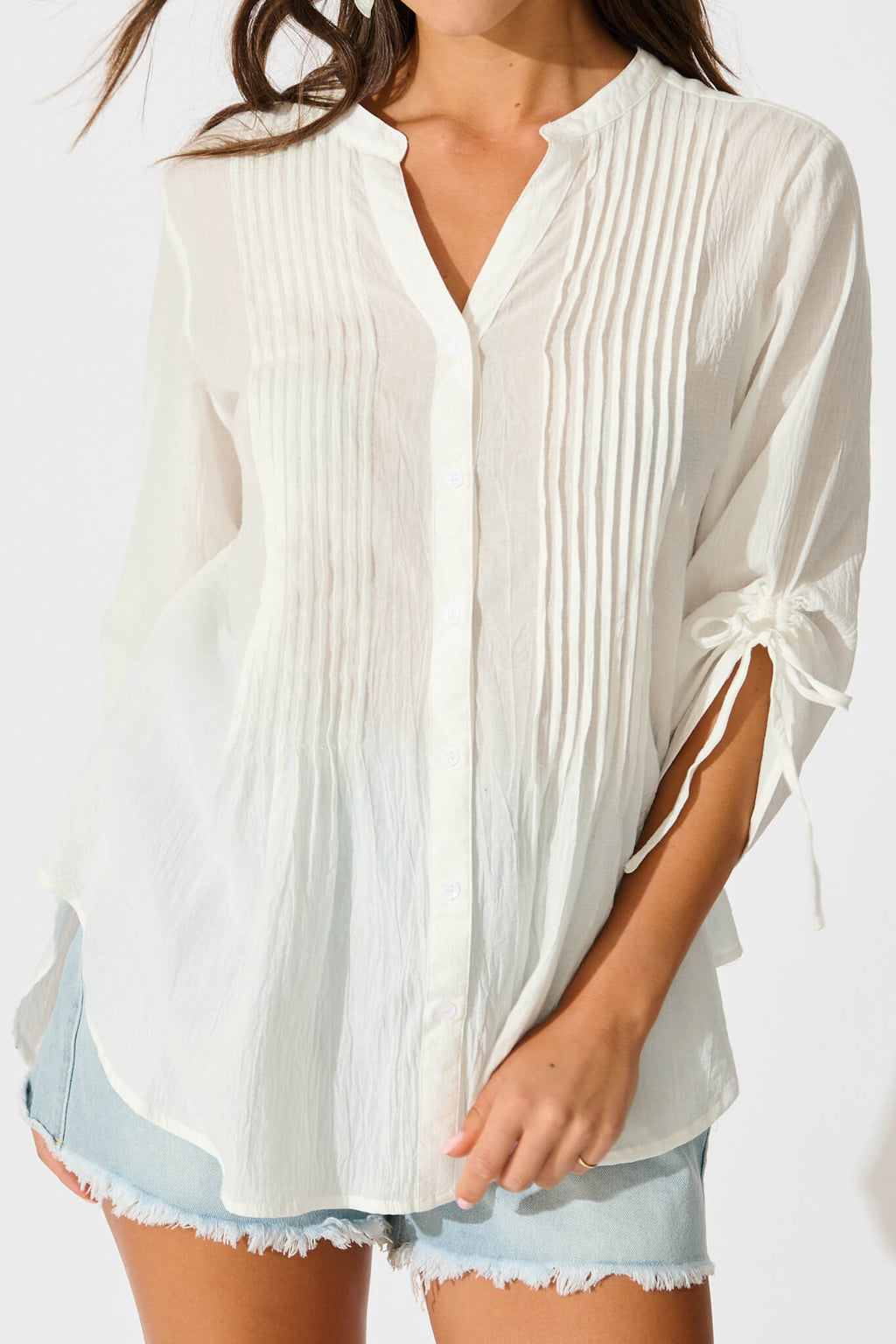 White Cotton Toni Blouse