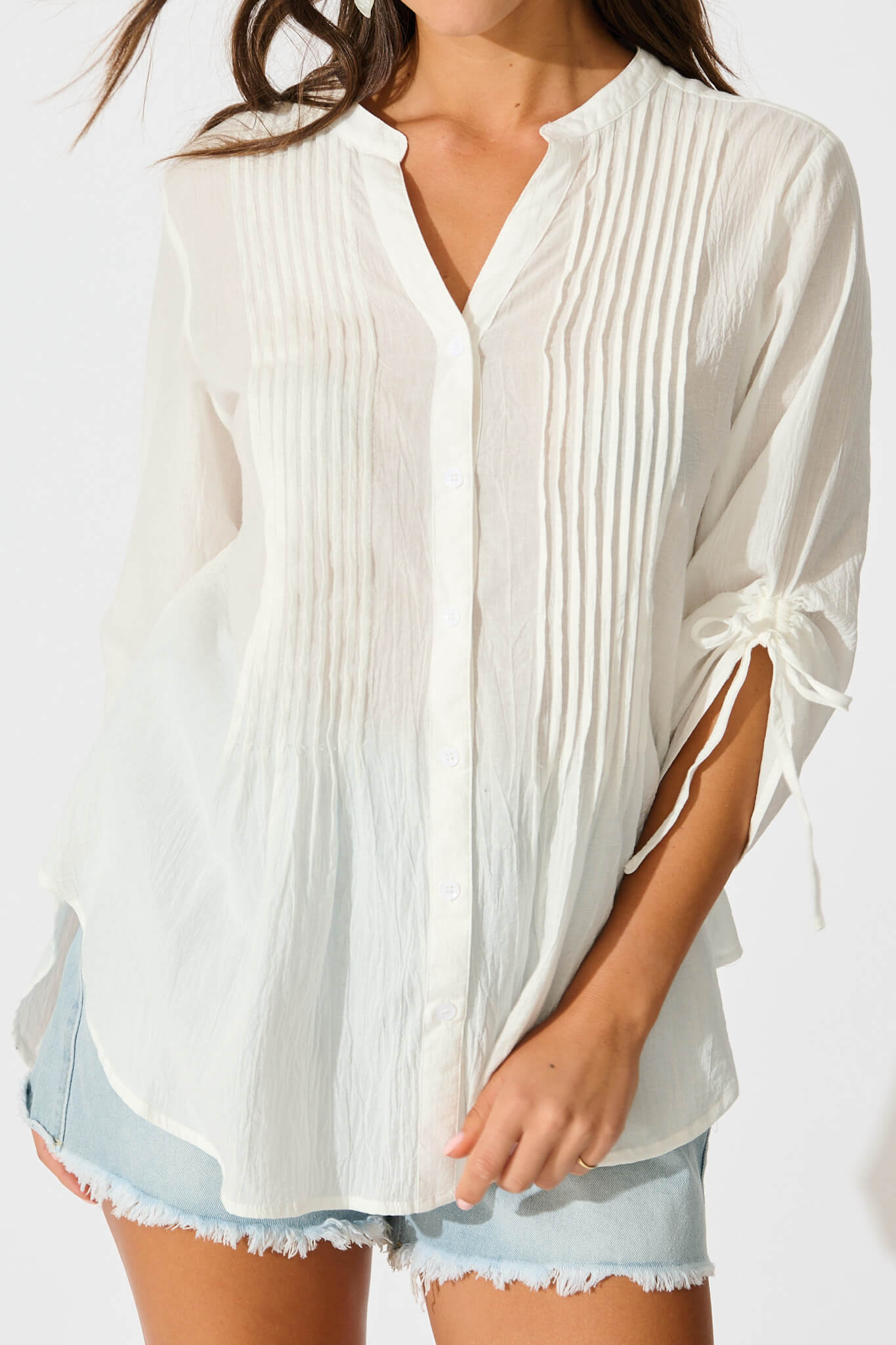 White Cotton Toni Blouse