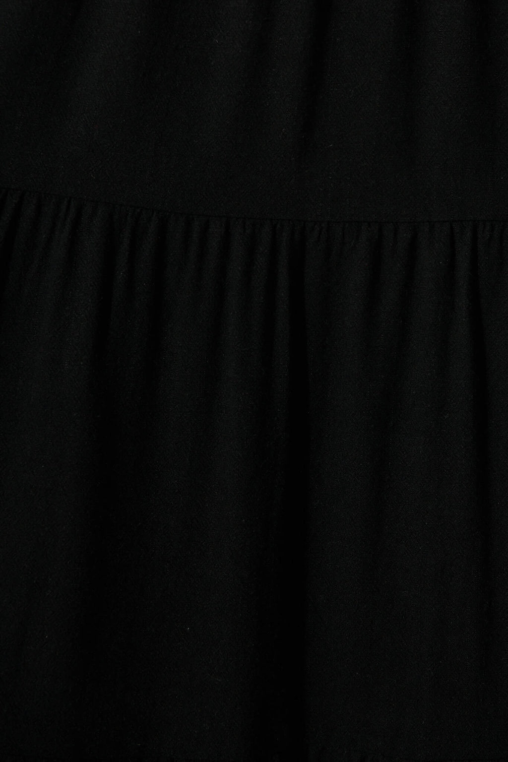 Black Linen Blend Maxi Dress by Estefani