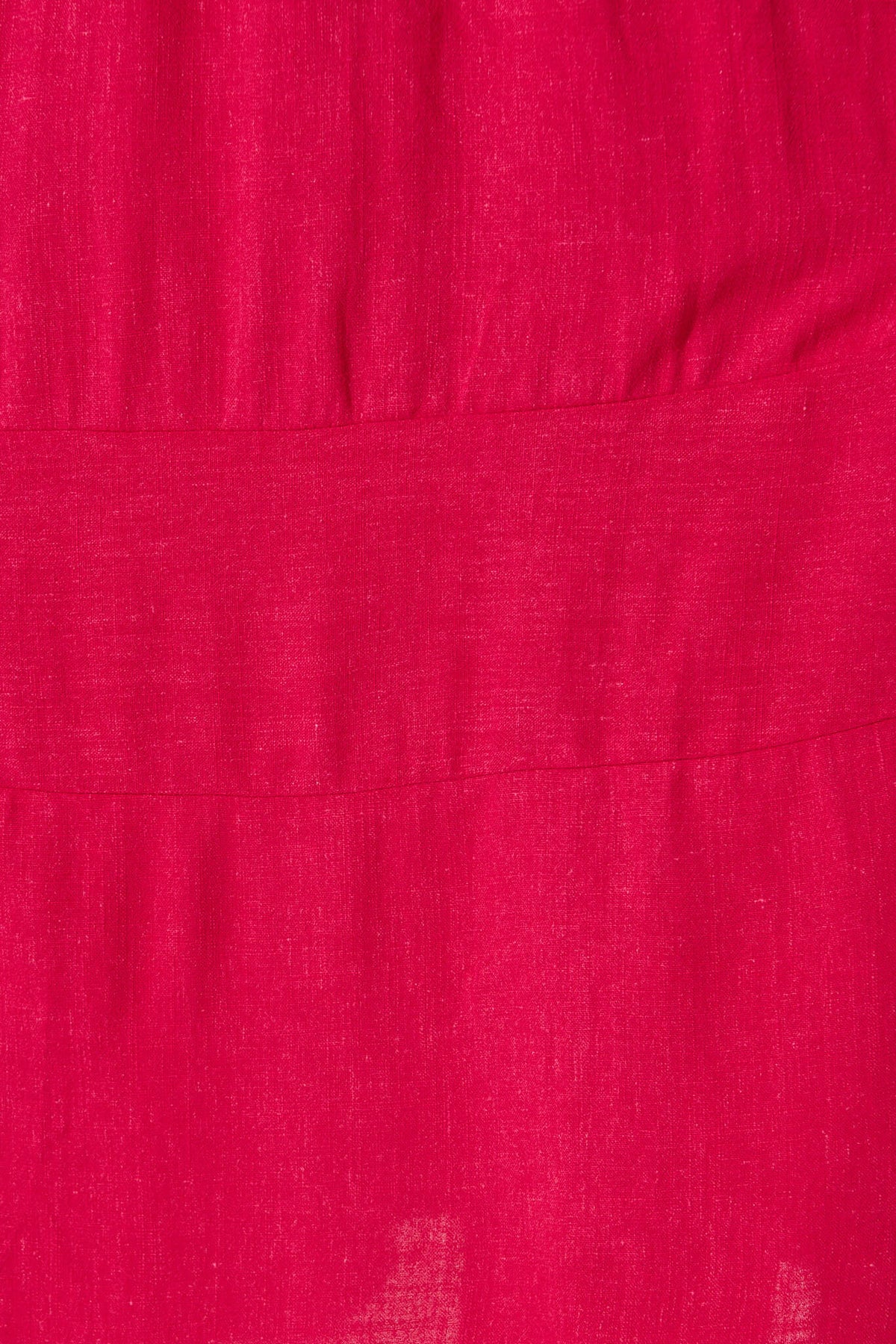 Fuchsia Linen Blend Mary Midi Dress