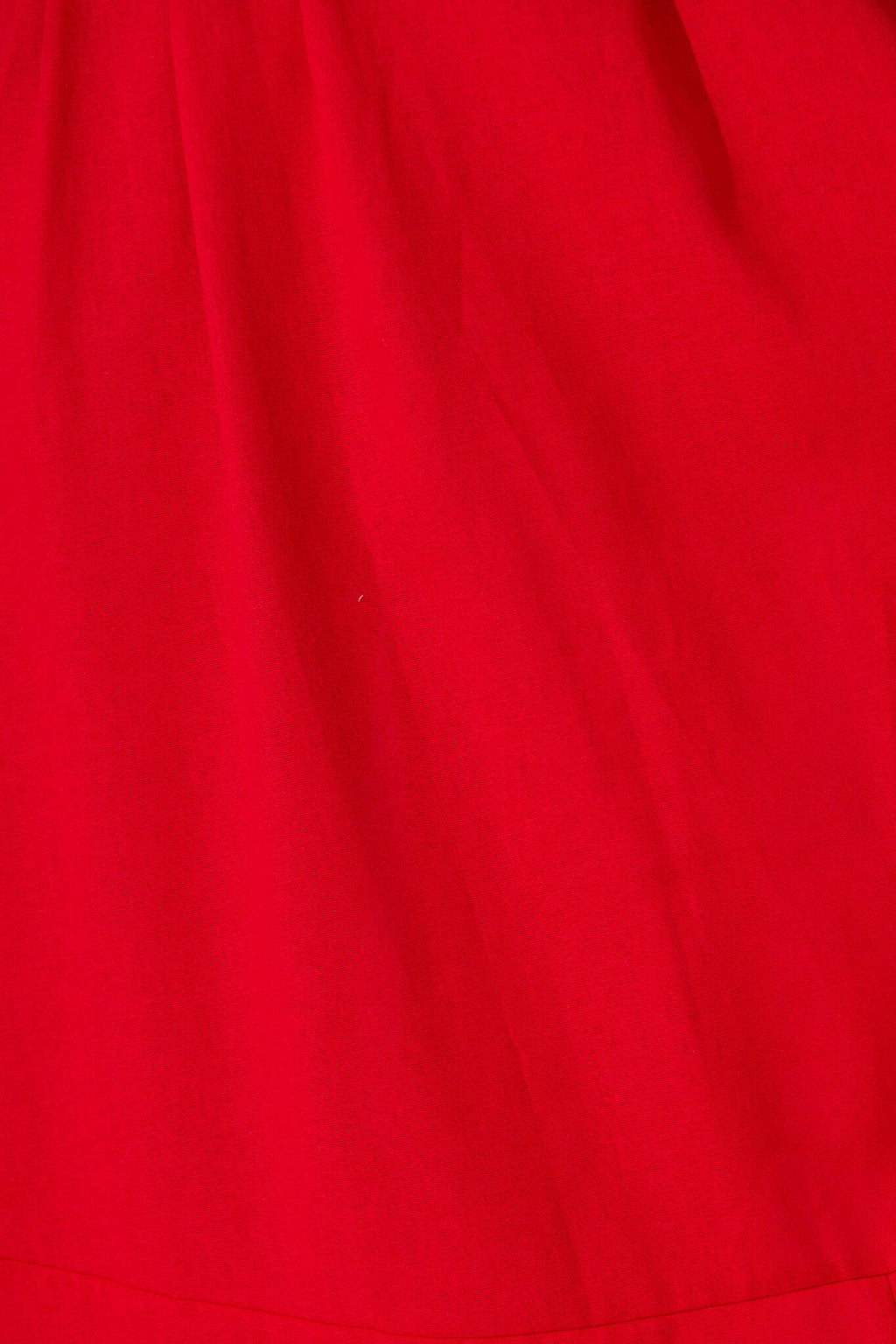 Red Linen Blend Midi Dress for Winter