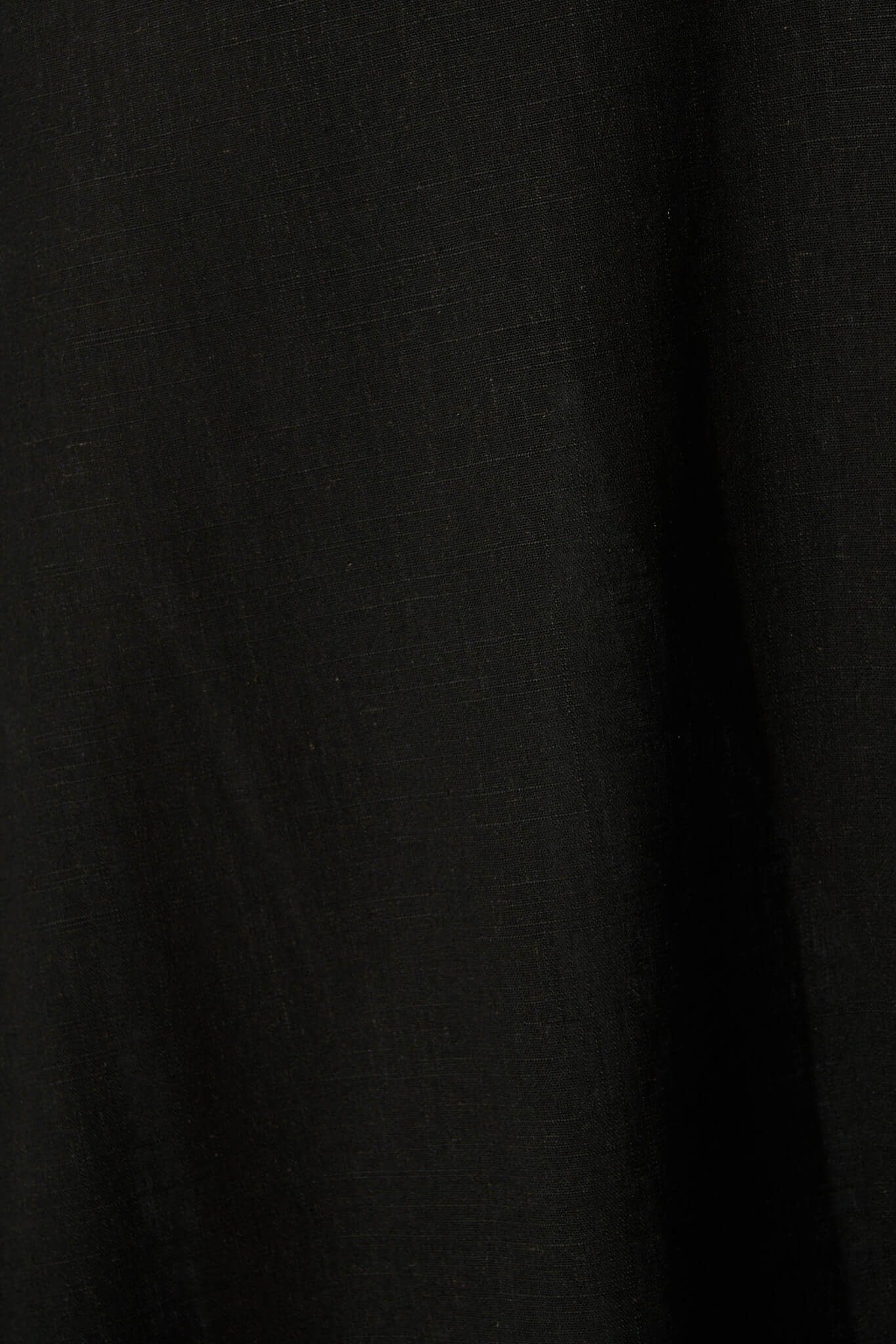 Black Linen Off-Shoulder Maxi Dress