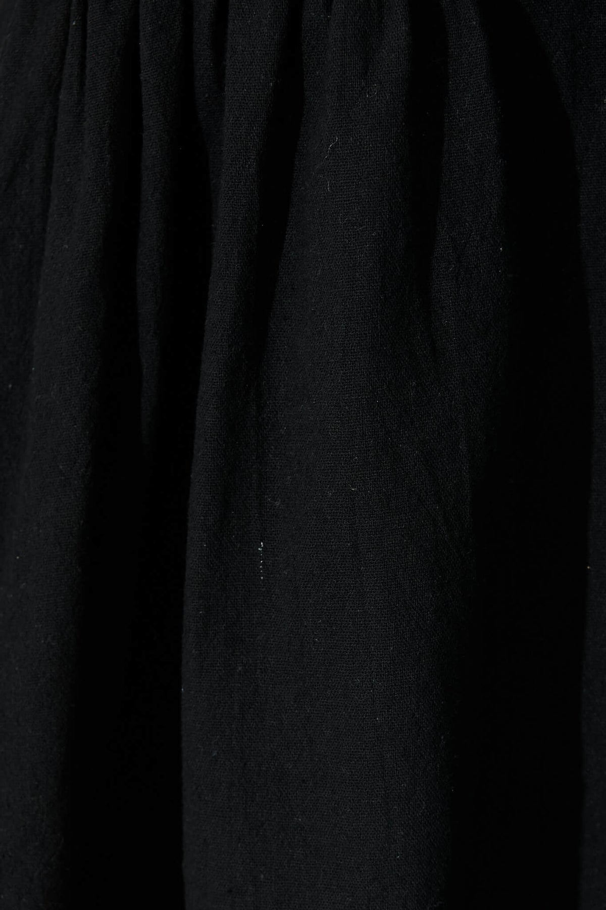 Black Cotton Linen Orla Blouse