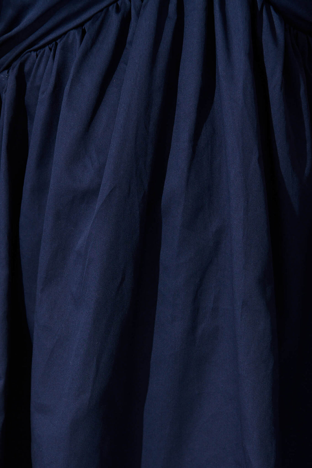 Navy Cotton Sateen Santorini Dress