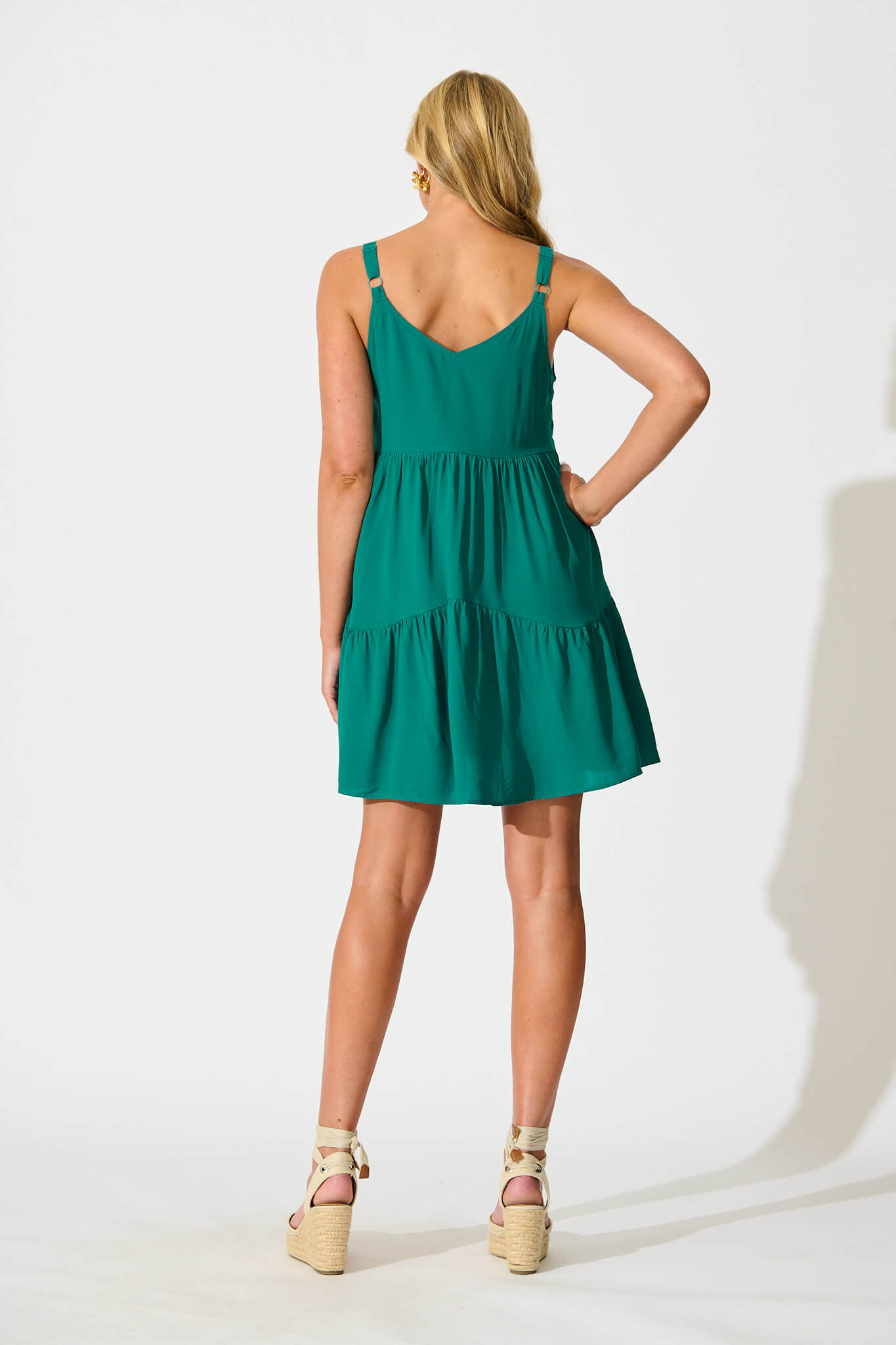 Teal Flowy Dress