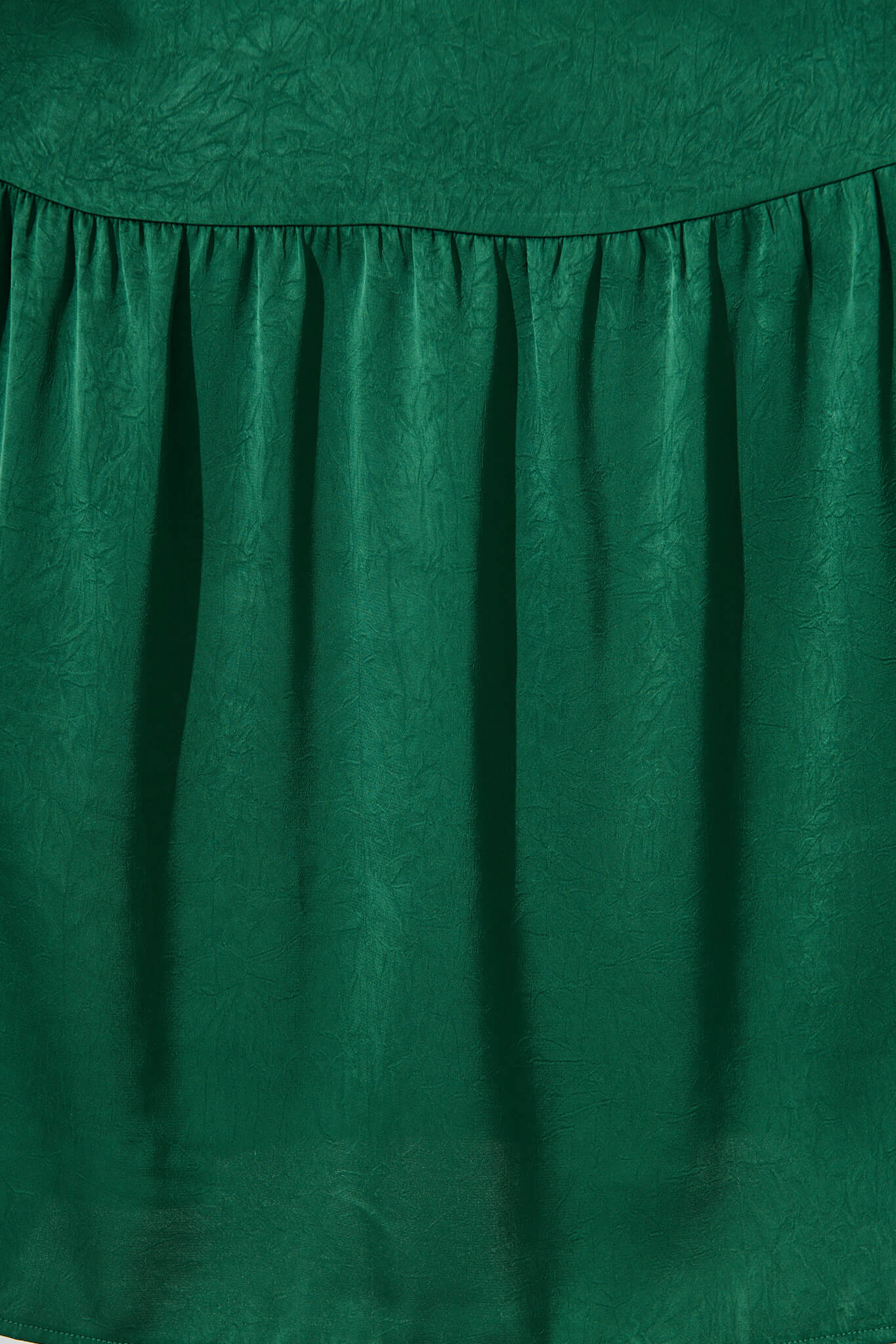 Emerald Green Satin Maxi Gown