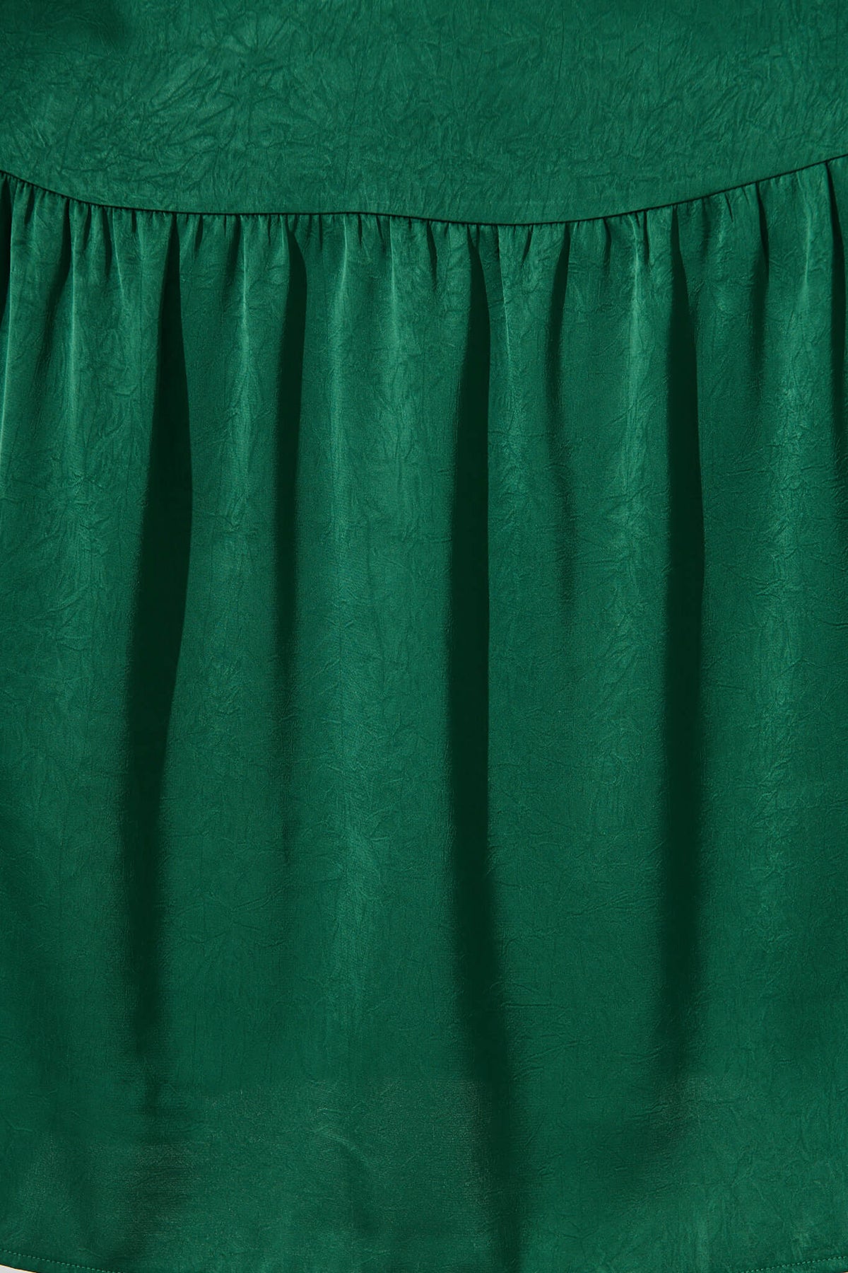 Emerald Green Satin Maxi Gown