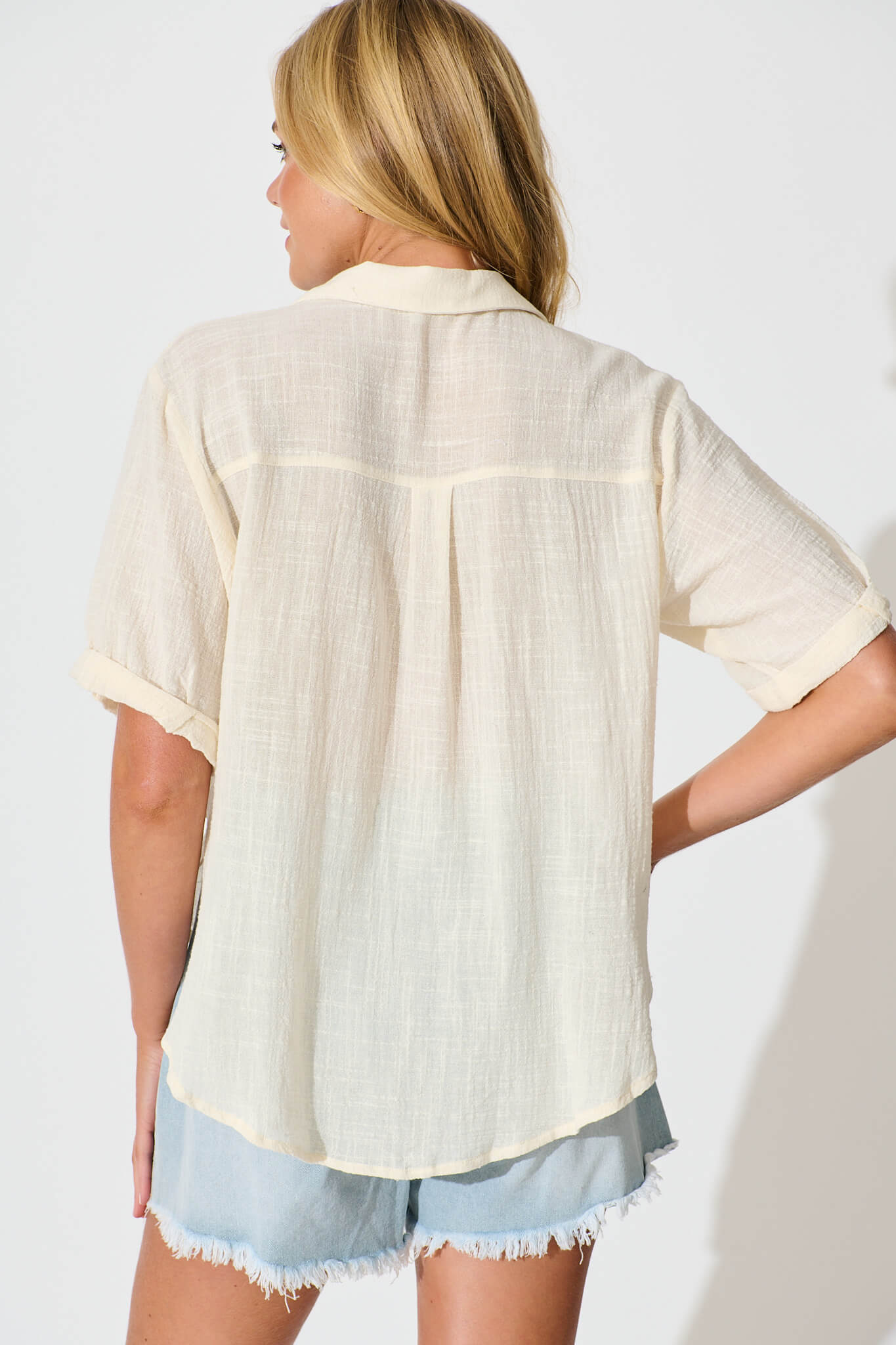 Cream Cotton Campbell Top