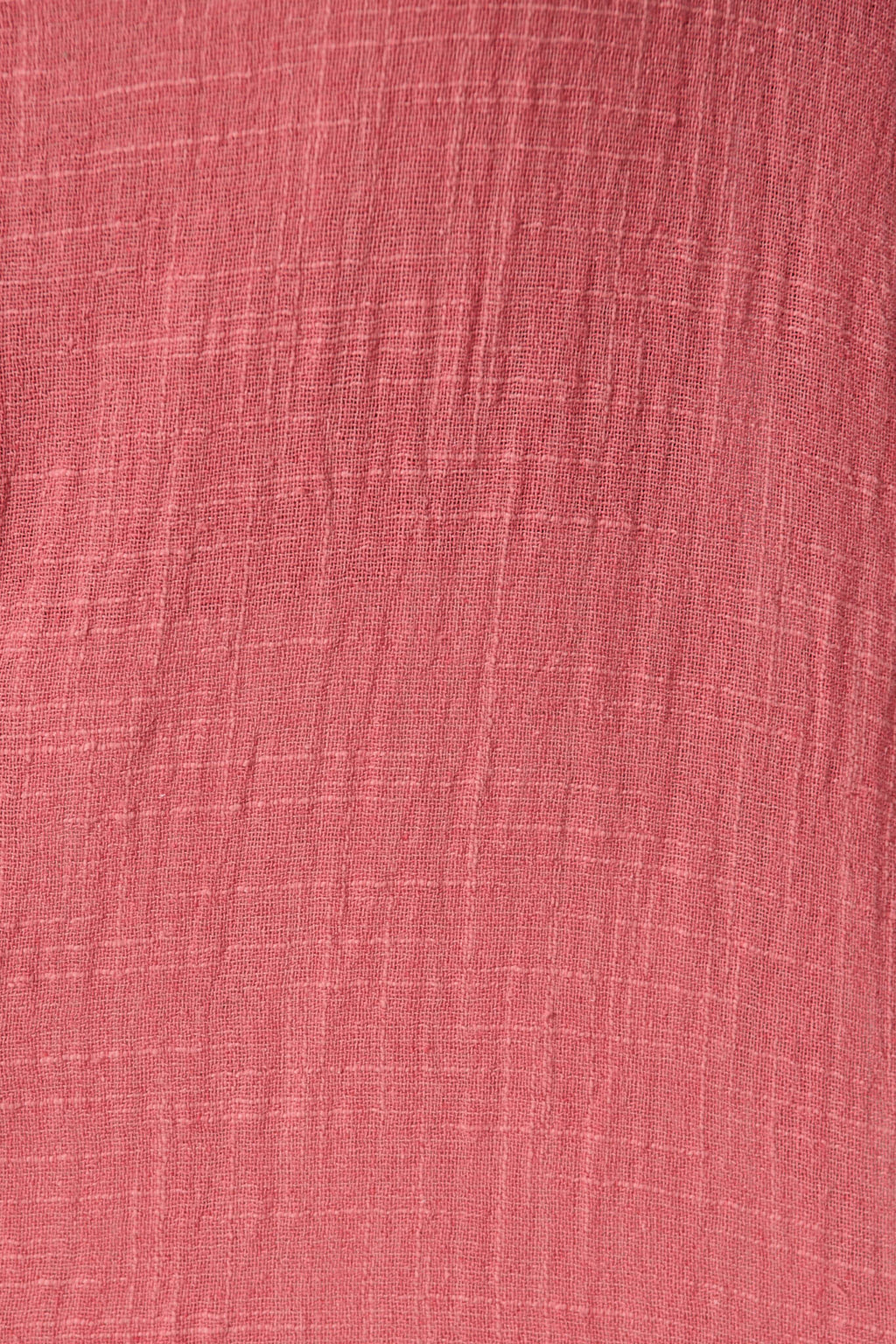 Deep Rose Cotton Campbell Top