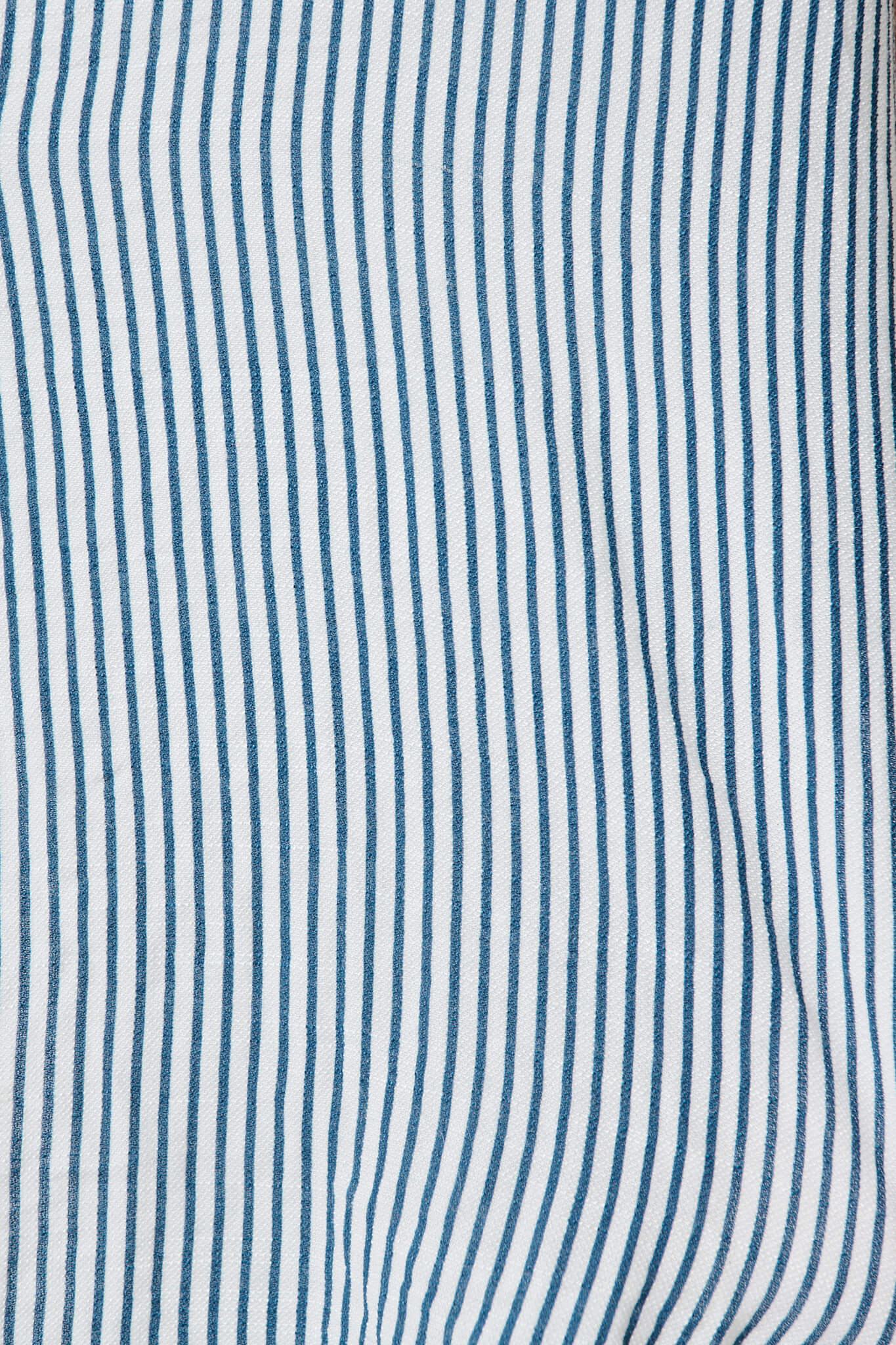 Blue & White Striped Cotton Blend Harper Shirt