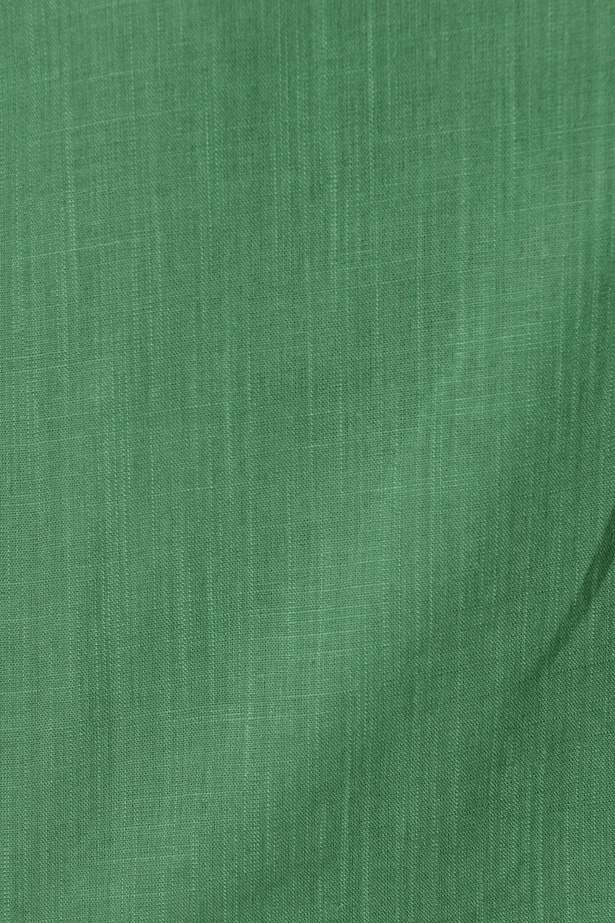 Green Cotton Linen Blend Melanie Blouse