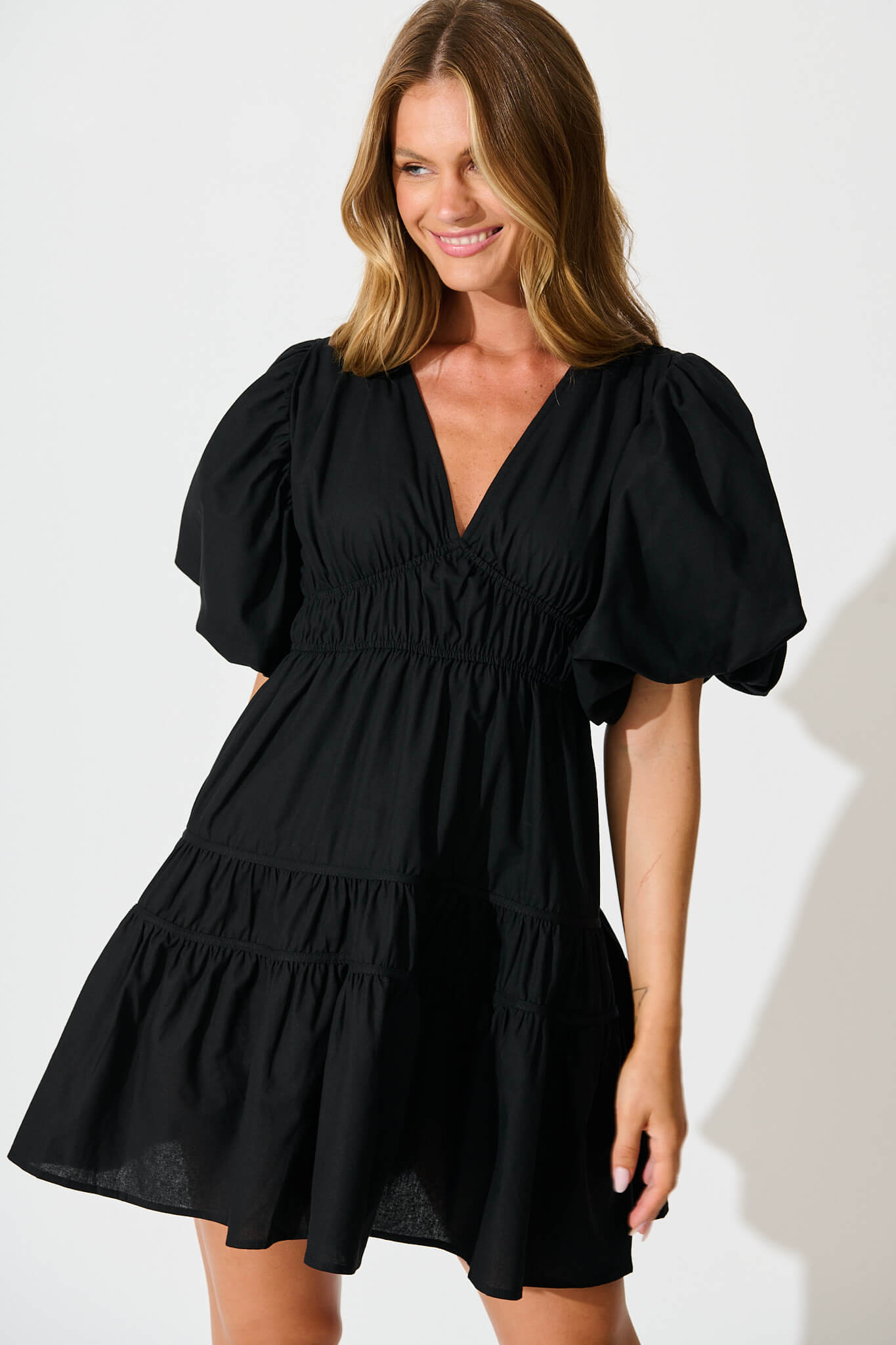Black Cotton Amarusso Dress