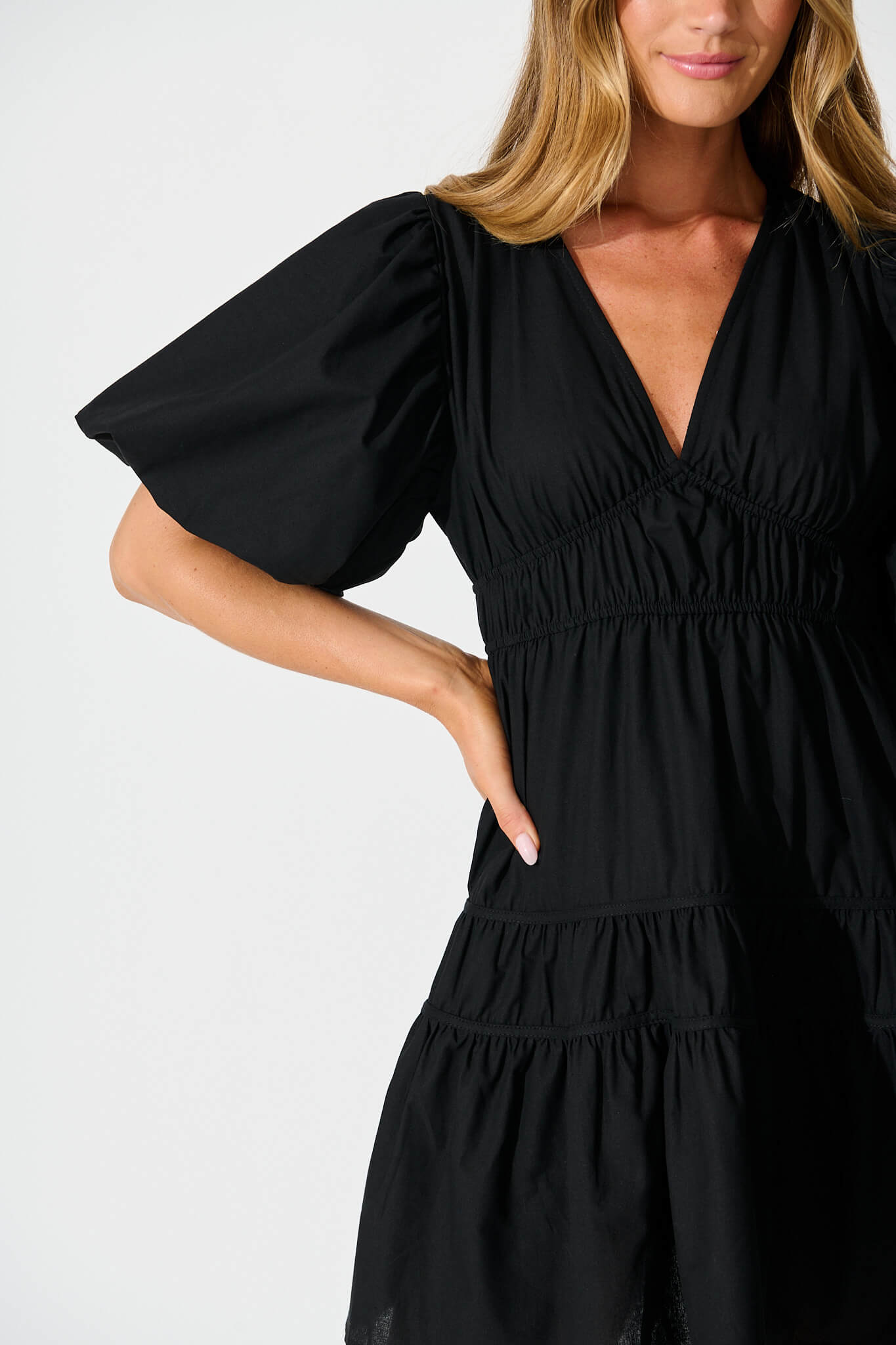 Black Cotton Amarusso Dress