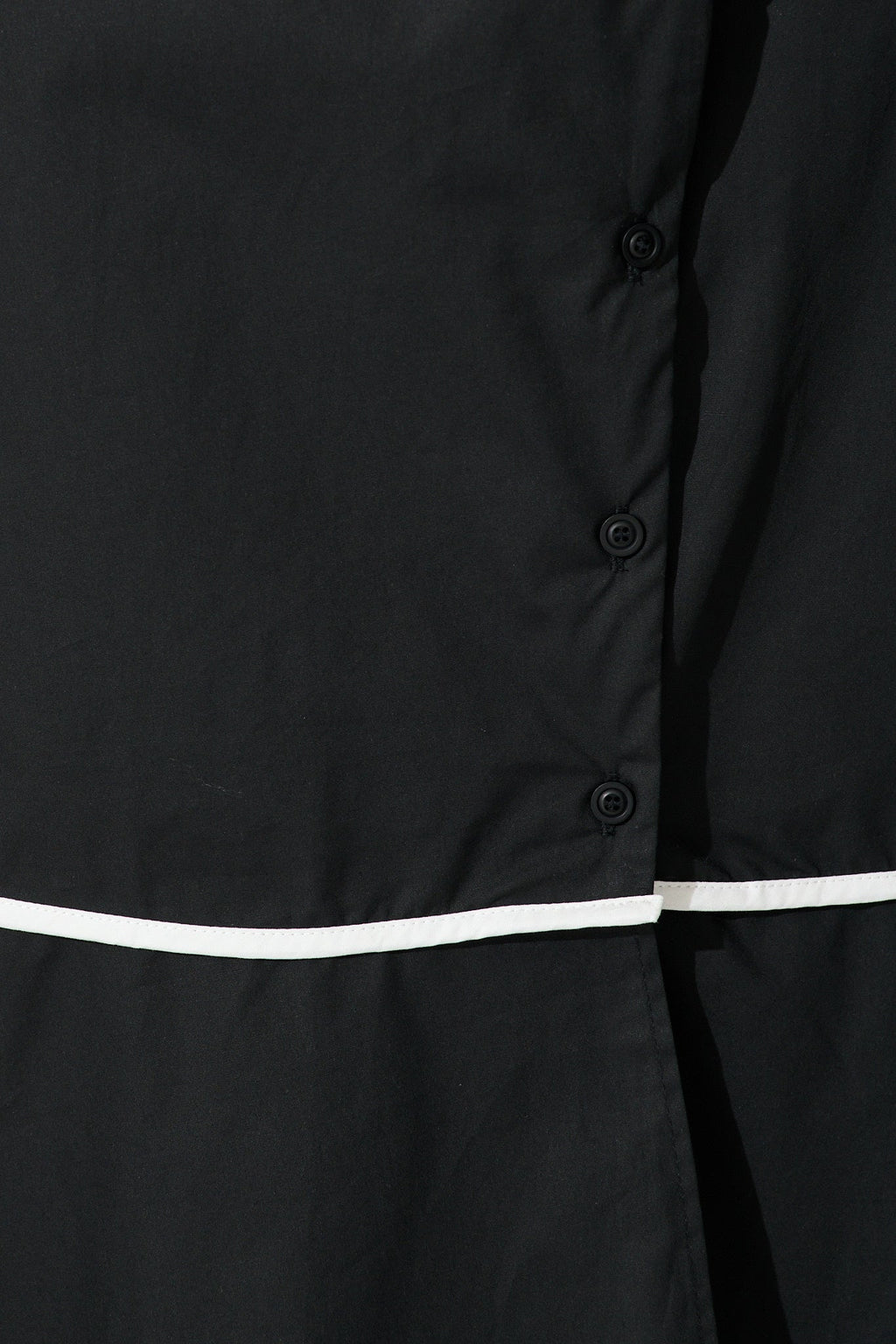Black Rhea Cotton Maxi Shirt Dress