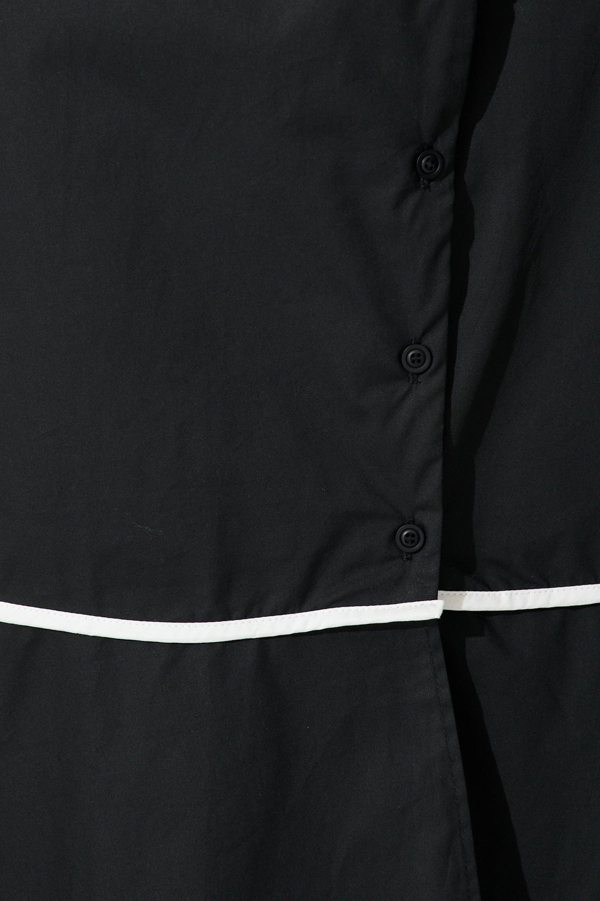 Black Rhea Cotton Maxi Shirt Dress