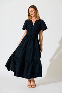 Navy Florencia Maxi Dress