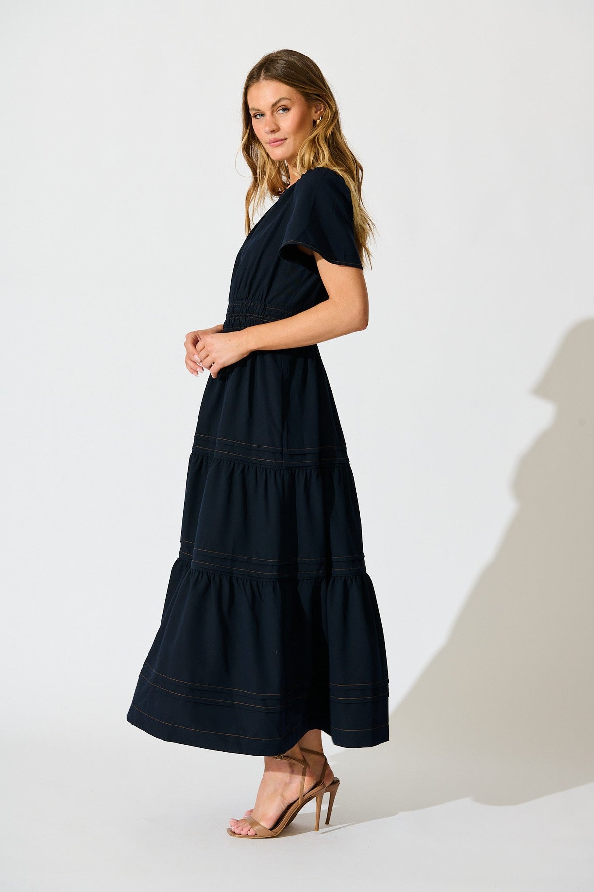 Navy Florencia Maxi Dress