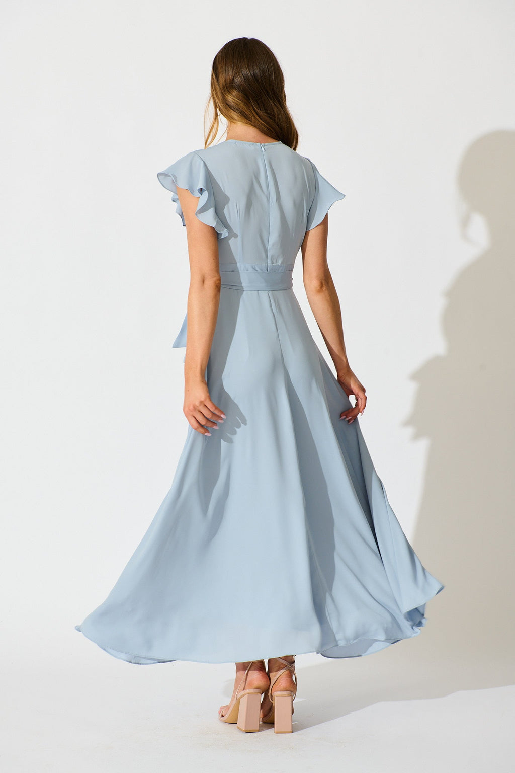 Chic Dusty Blue Wynter Maxi Dress