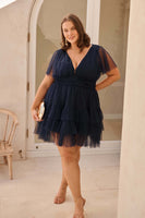 Navy Tulle Air & Grace Dress