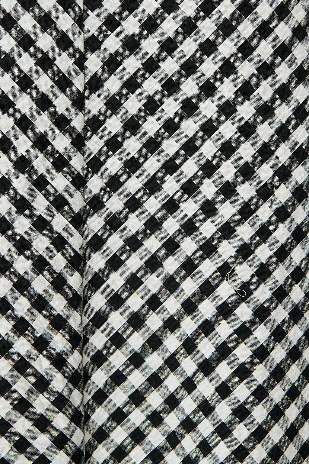 Chic Black & White Gingham Maxi Skirt