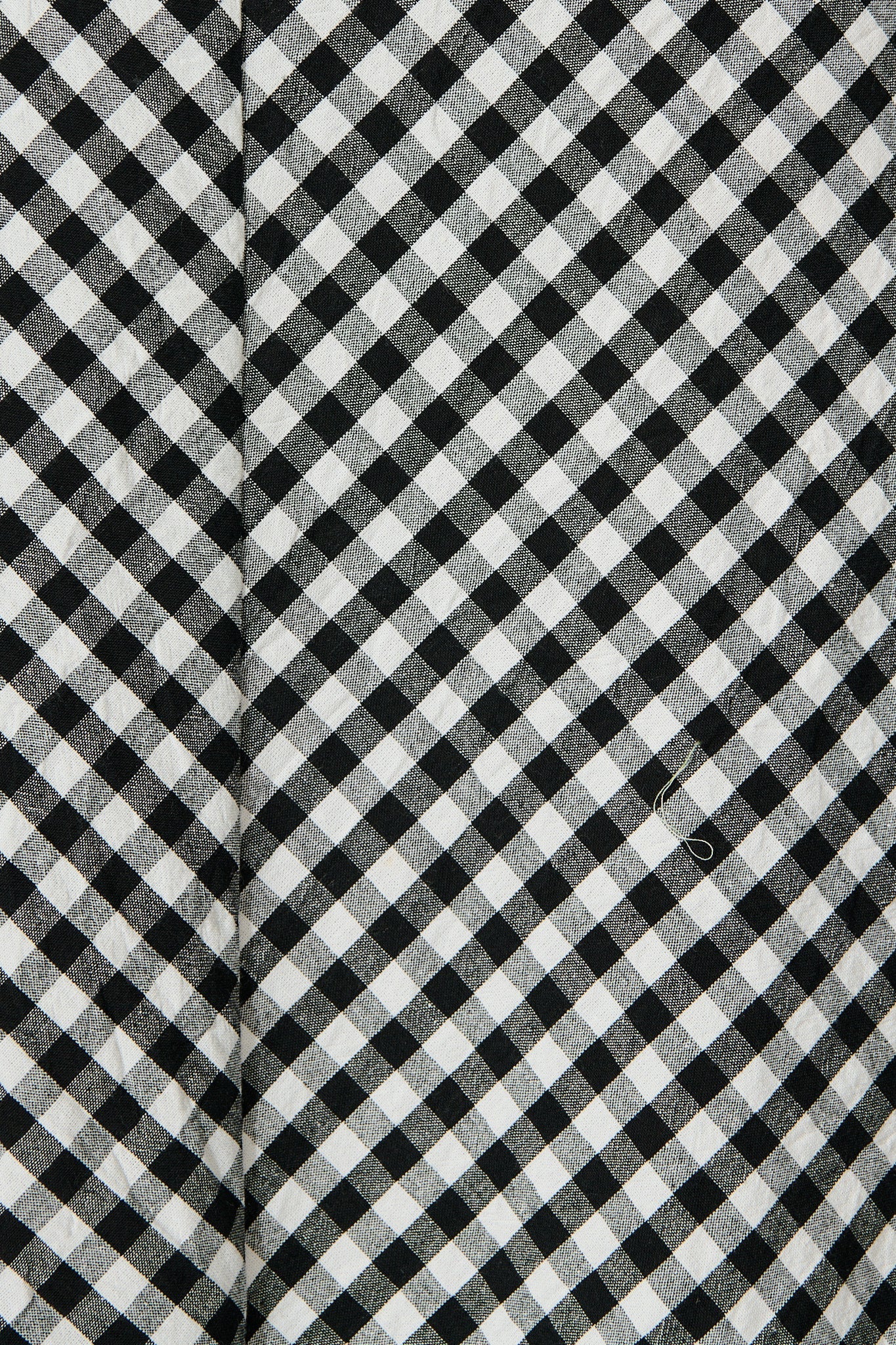 Chic Black & White Gingham Maxi Skirt