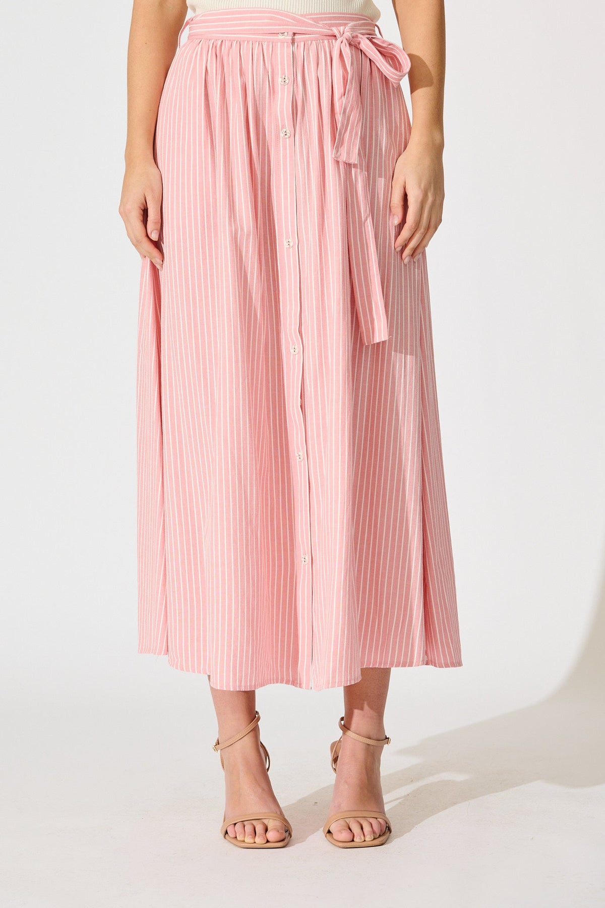 Pretty in Pink: Pattie Maxi Skirt