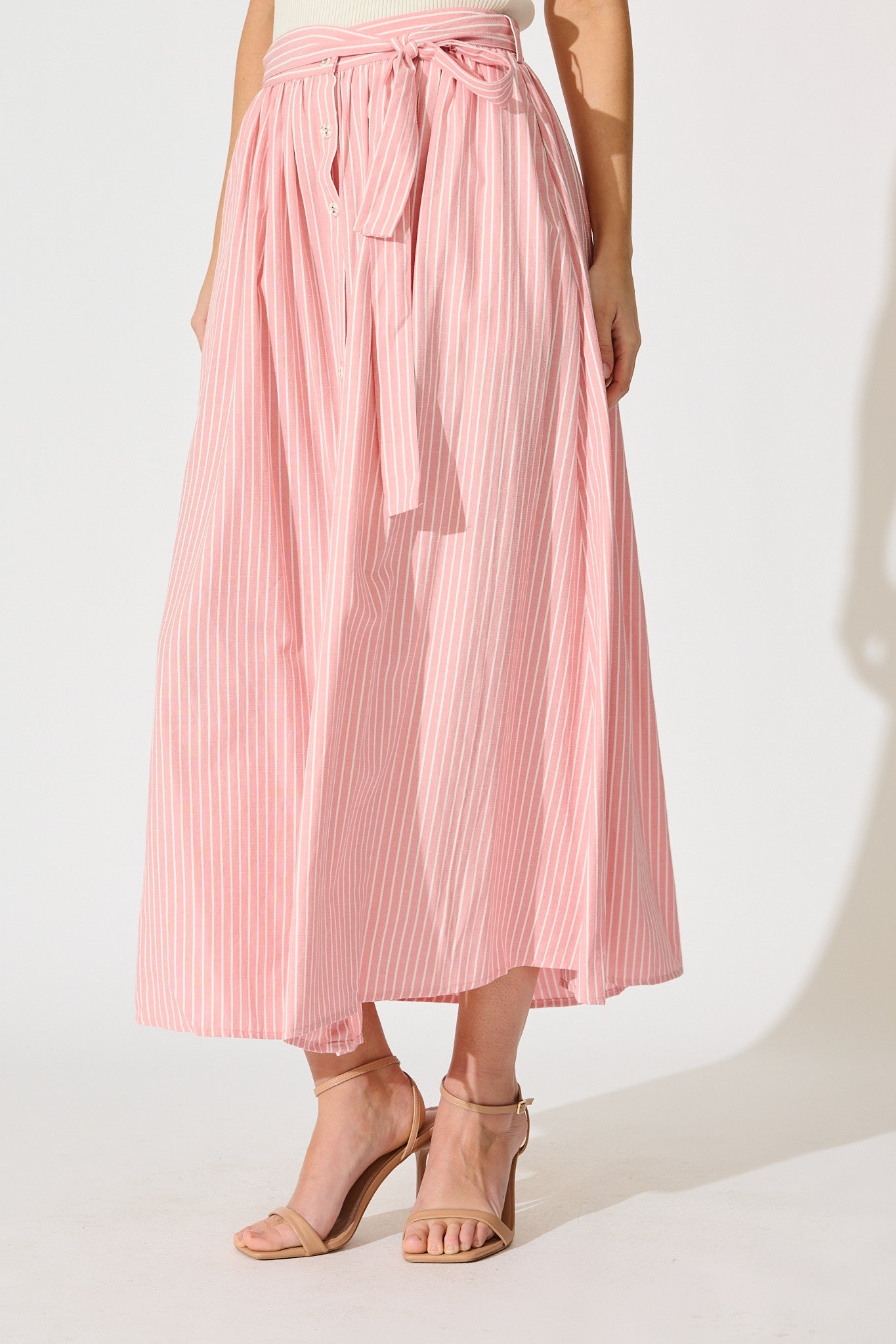 Pretty in Pink: Pattie Maxi Skirt