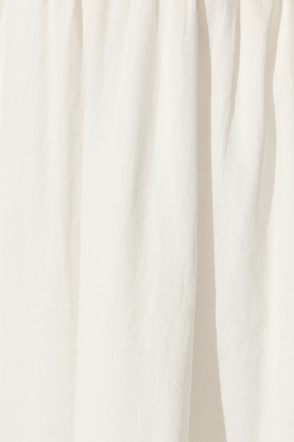 Chic White Linen Midi Skirt