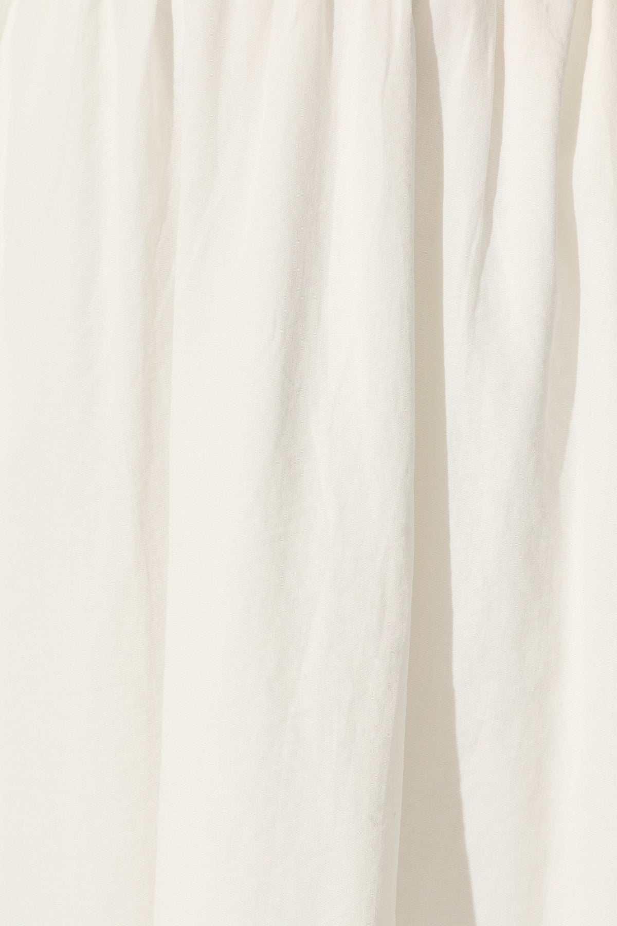 Chic White Linen Midi Skirt