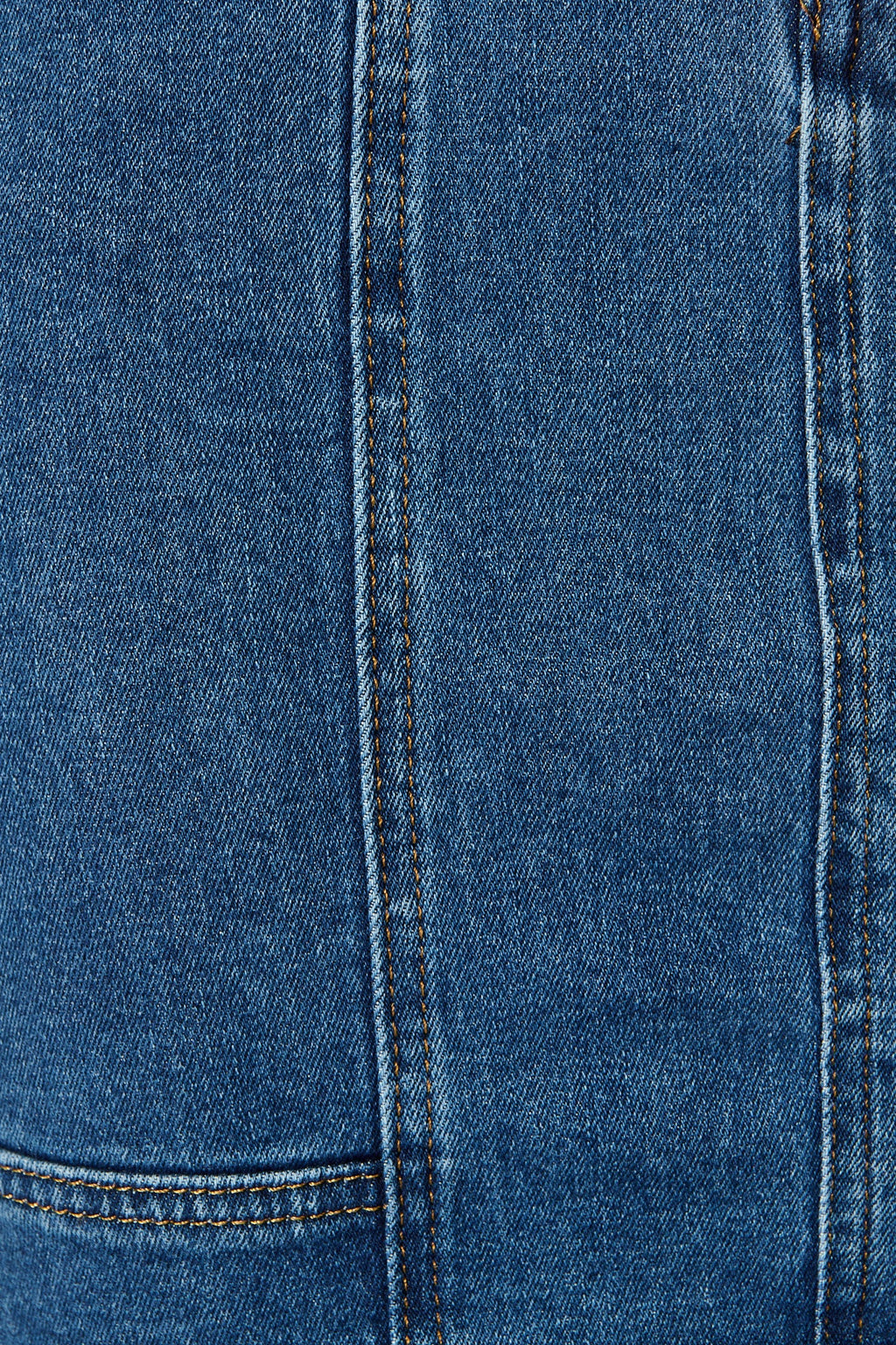 Dark Blue Wash Sundae Denim Skirt