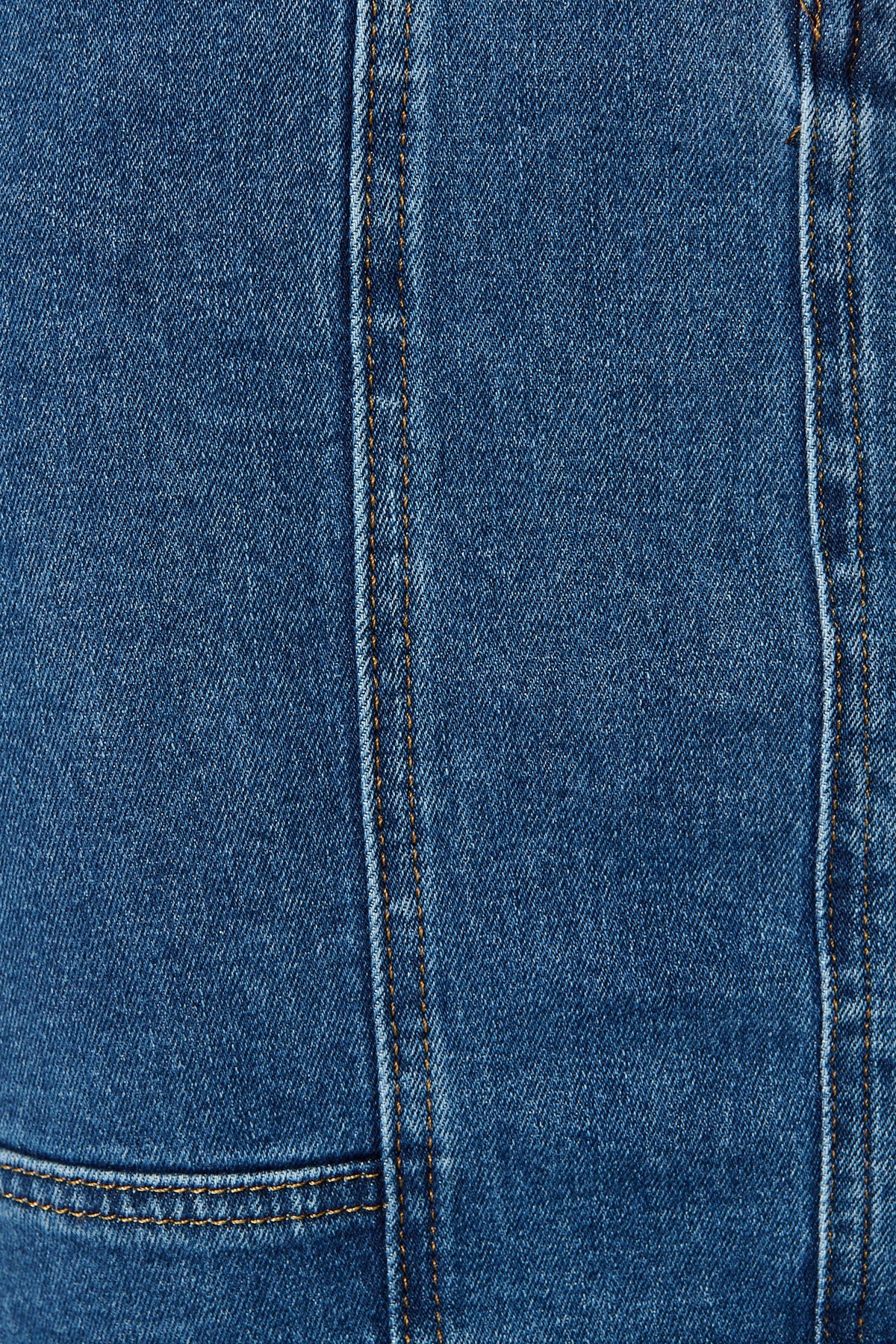 Dark Blue Wash Sundae Denim Skirt